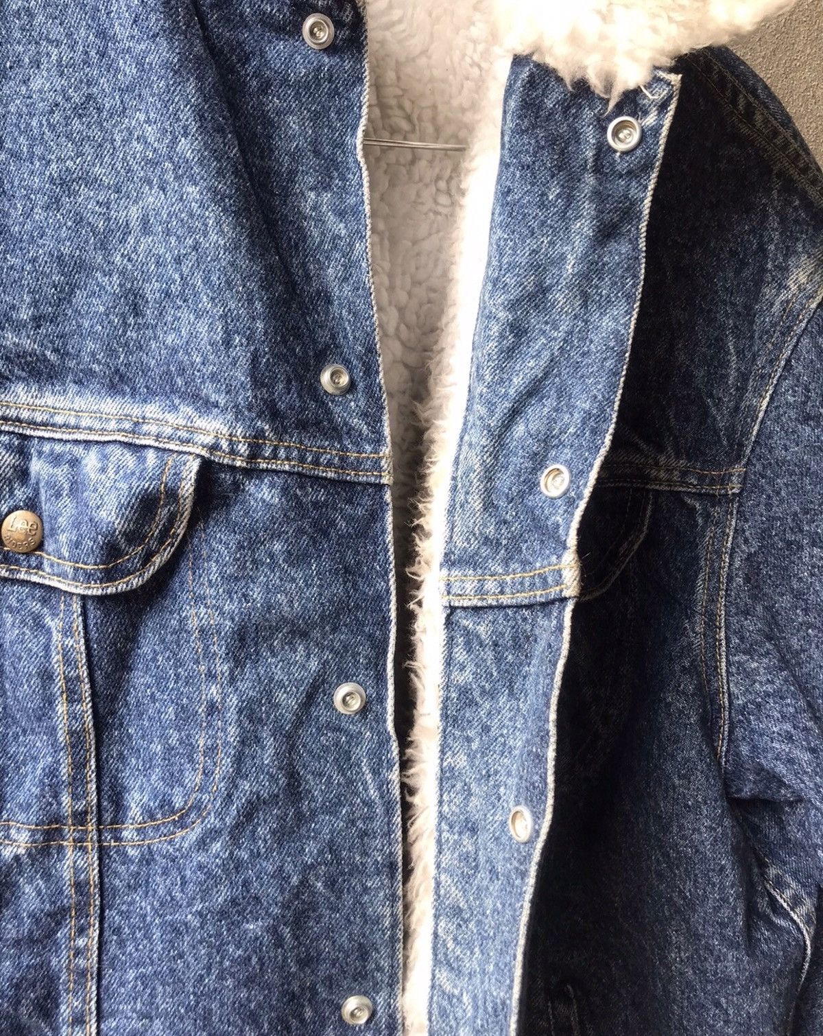Lee × Vintage ❗️Vintage 80's Lee Riders Sherpa Denim Jacket❗️ Size US L / EU 52-54 / 3 - 5 Thumbnail