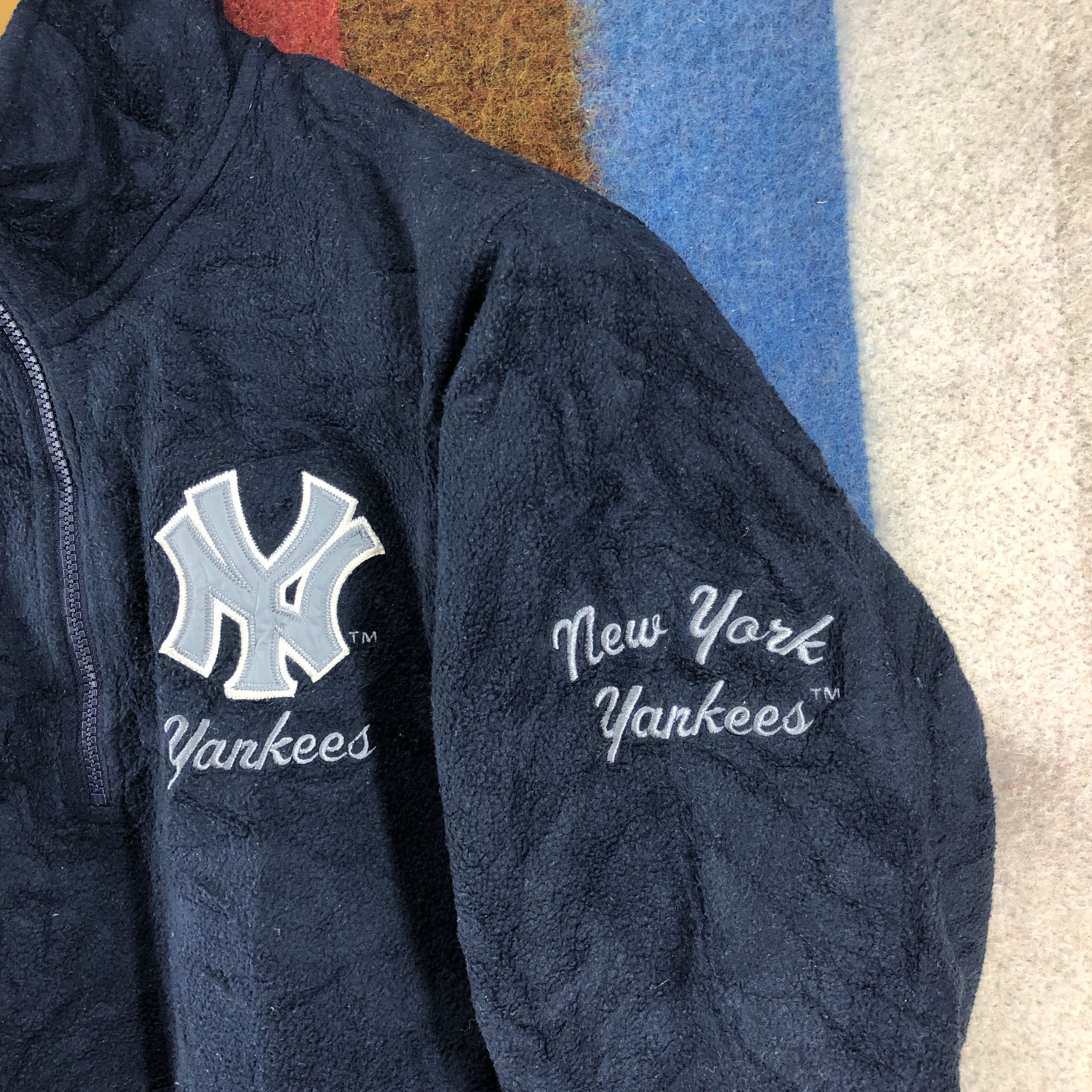 Uniqlo Y2K Vintage NEW YORK YANKEES Fleece Jacket #019/A Size US S / EU 44-46 / 1 - 3 Thumbnail