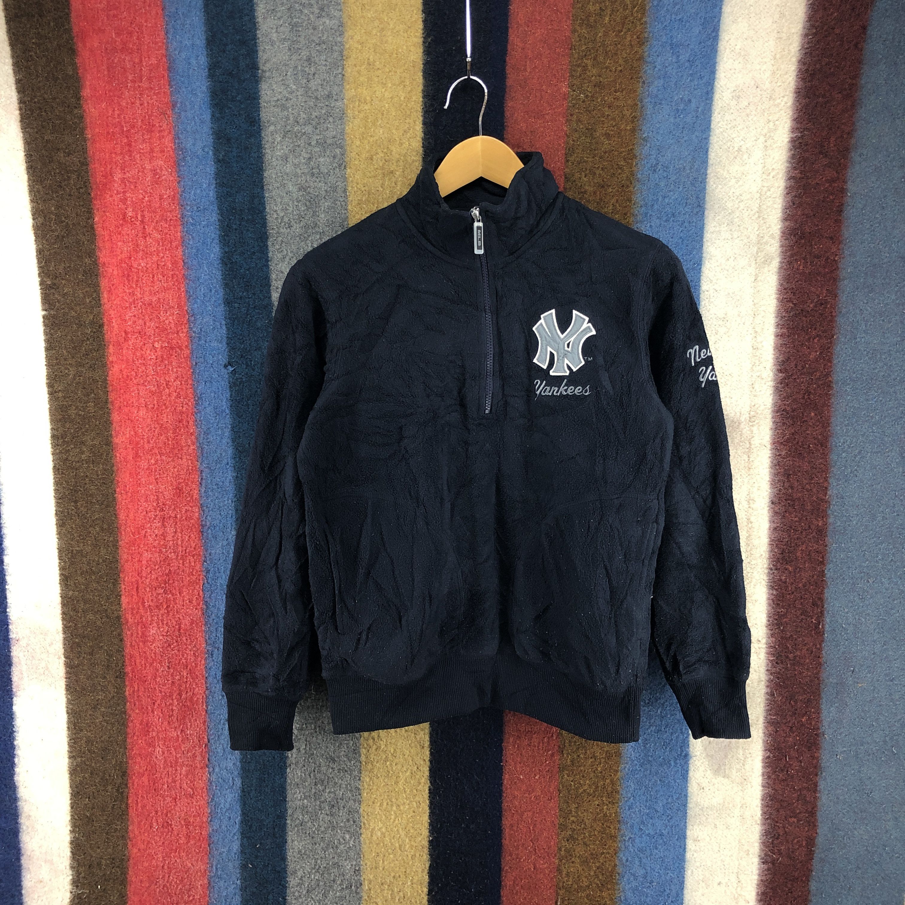 Y2K Vintage NEW YORK YANKEES Fleece Jacket #019/A