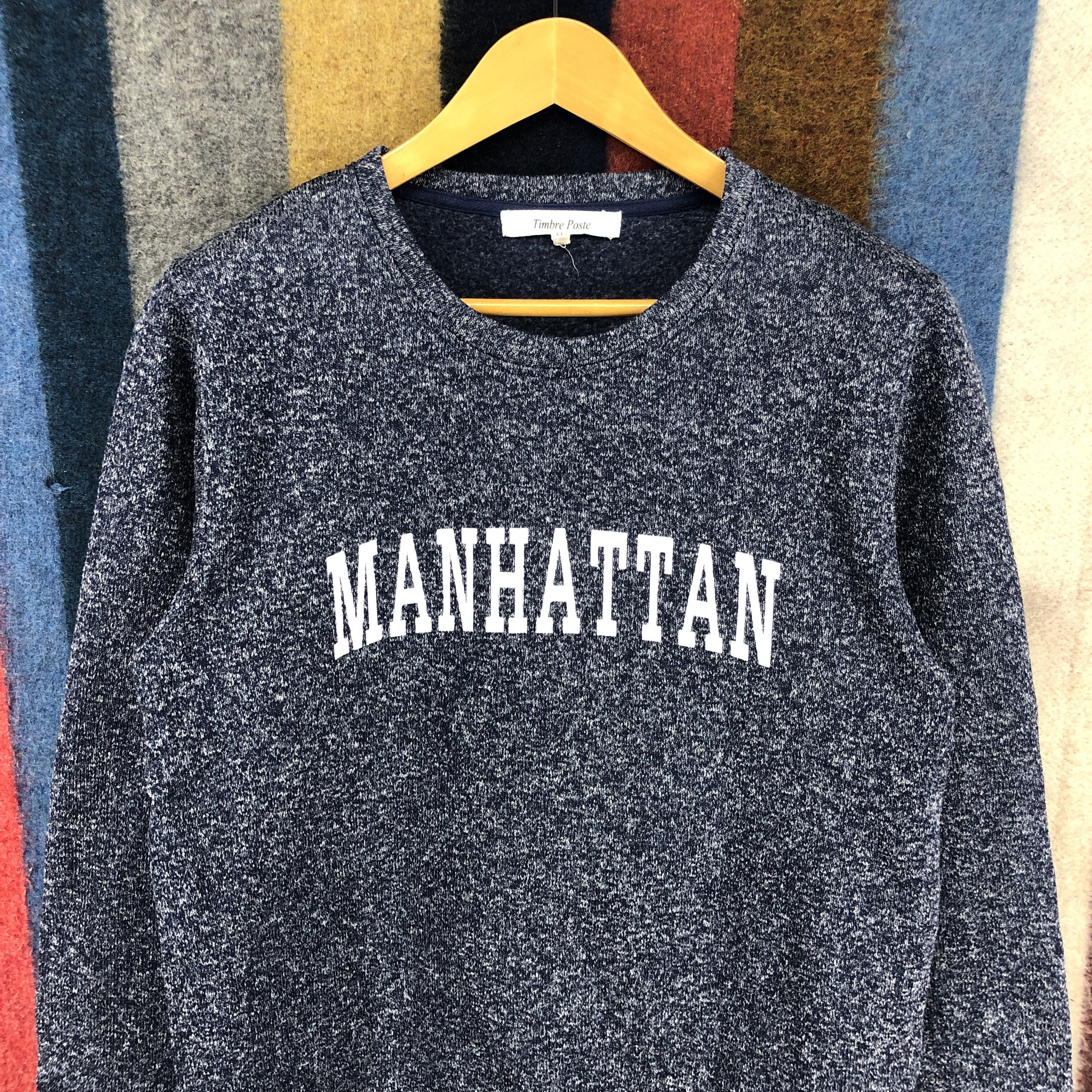 Japanese Brand MANHATTAN by TIMBRE POSTE Crew Neck Sweatshirt #0334/M Size US S / EU 44-46 / 1 - 2 Thumbnail