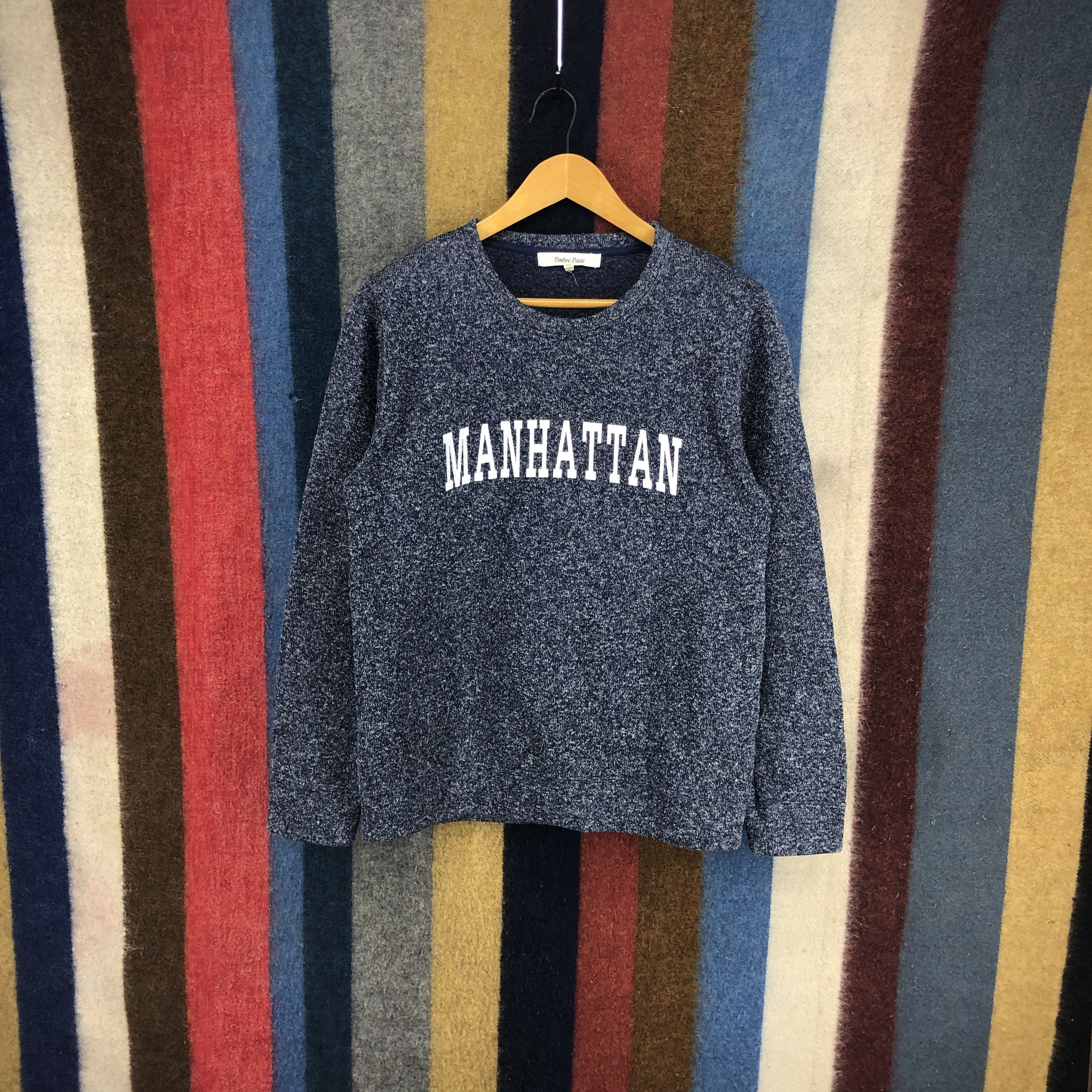 Japanese Brand MANHATTAN by TIMBRE POSTE Crew Neck Sweatshirt #0334/M Size US S / EU 44-46 / 1 - 1 Thumbnail
