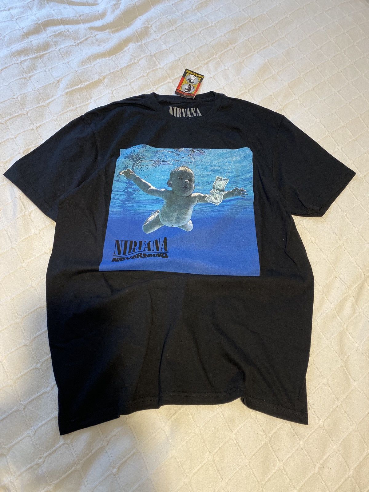 NIRVANA NEVERMIND BLACK T SHIRT