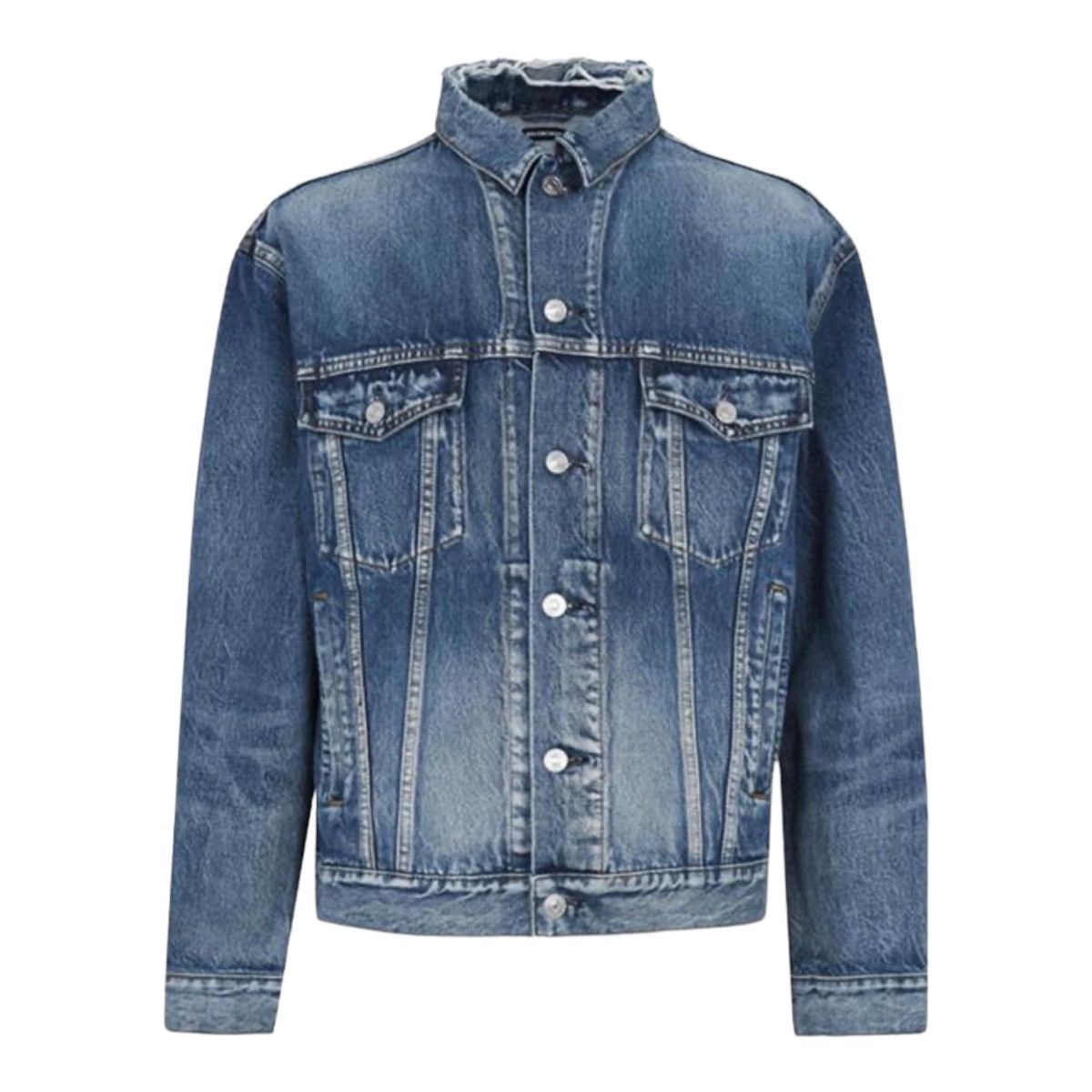 Balenciaga Rear Logo Denim Jacket
