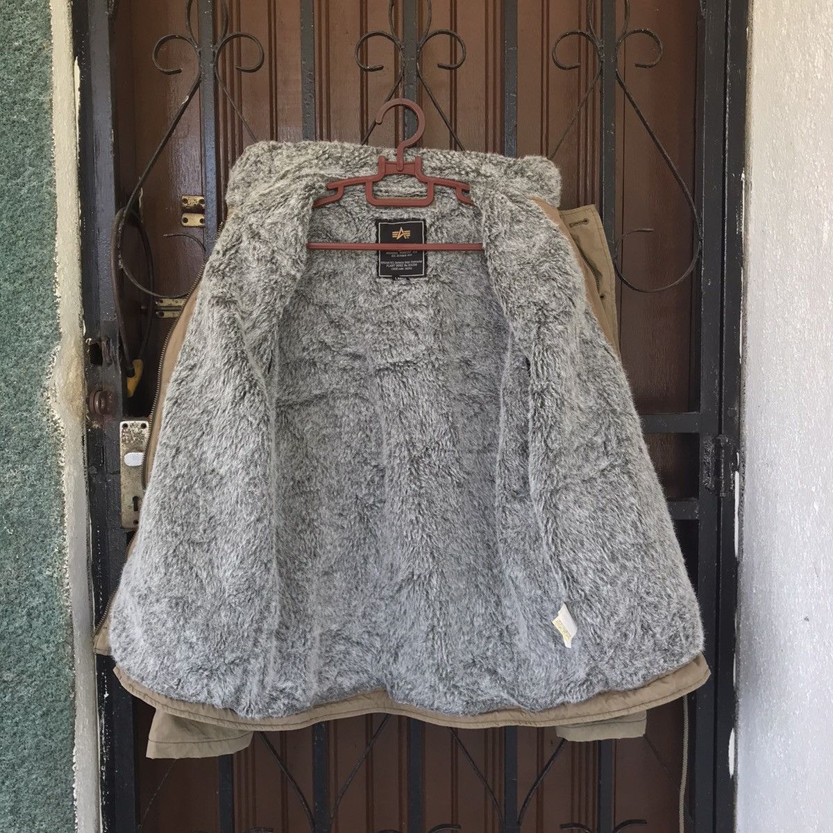 Alpha Industries × Vintage Vtg Alpha Industries Jacket Furry Like Inner Size US L / EU 52-54 / 3 - 6 Thumbnail