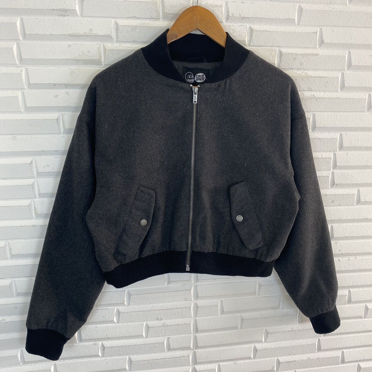 Cheap Monday × Japanese Brand ✨CHEAP MONDAY CROPPED BOMBER ZIPPER JACKET Size US S / EU 44-46 / 1 - 3 Thumbnail