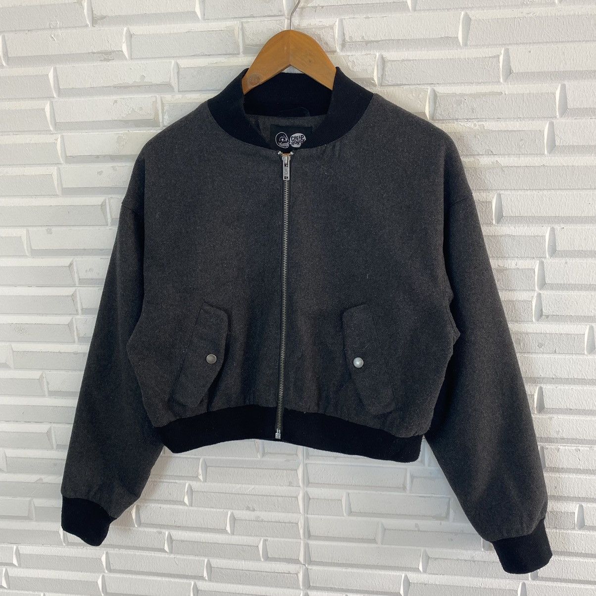 Cheap Monday × Japanese Brand ✨CHEAP MONDAY CROPPED BOMBER ZIPPER JACKET Size US S / EU 44-46 / 1 - 4 Thumbnail