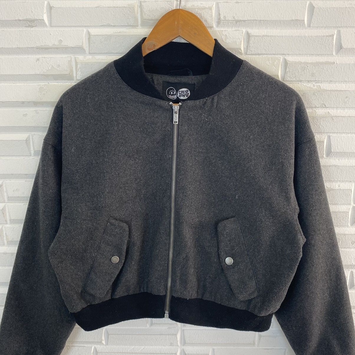 Cheap Monday × Japanese Brand ✨CHEAP MONDAY CROPPED BOMBER ZIPPER JACKET Size US S / EU 44-46 / 1 - 5 Thumbnail