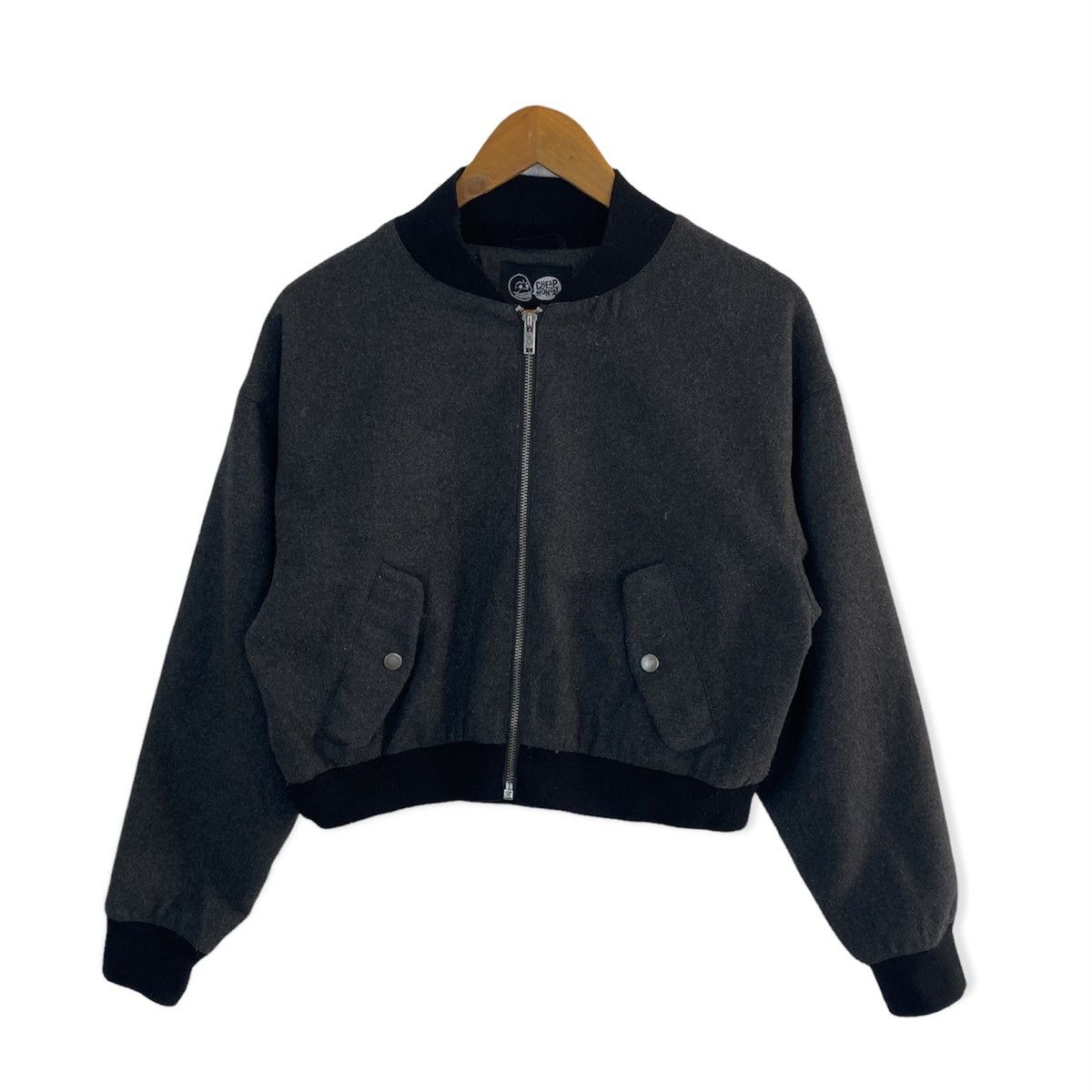 Cheap Monday × Japanese Brand ✨CHEAP MONDAY CROPPED BOMBER ZIPPER JACKET Size US S / EU 44-46 / 1 - 1 Thumbnail