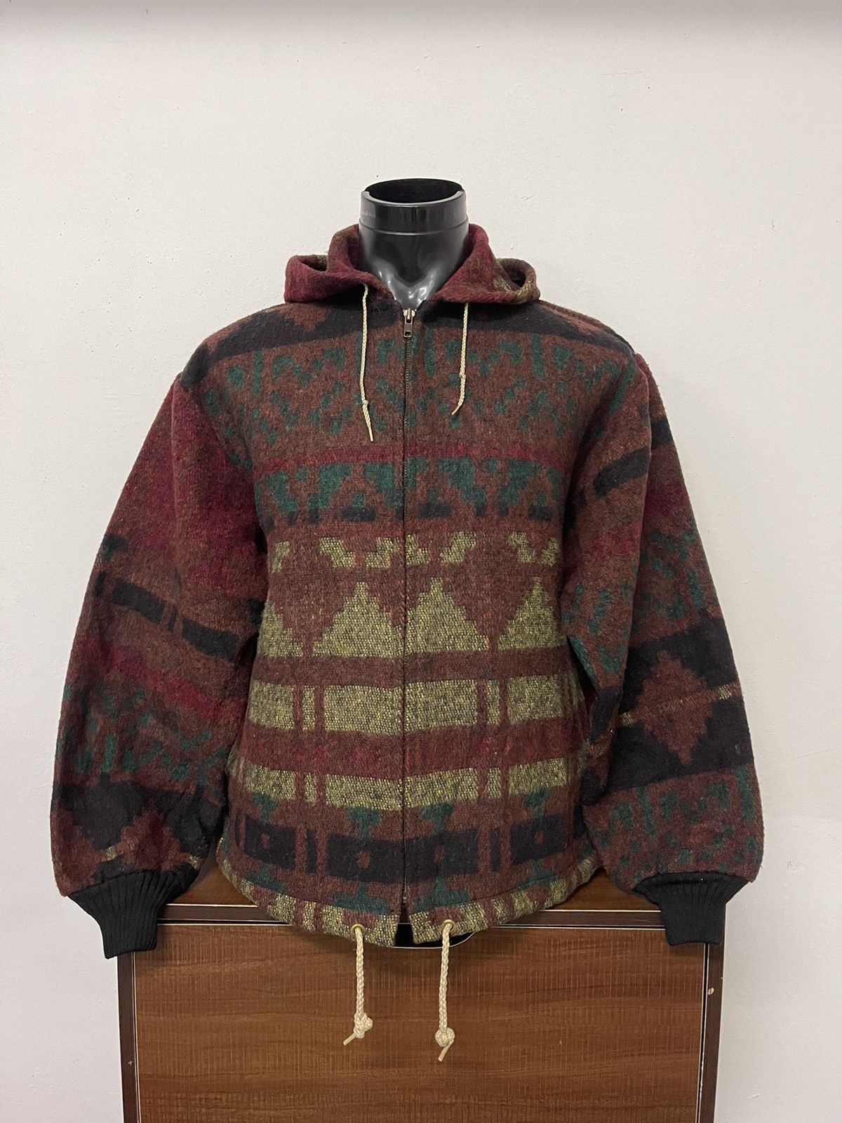 Aztech Mountain Asap rocky outfit design aztec Navajo Vintage Wool Hoodies Size US M / EU 48-50 / 2 - 3 Thumbnail