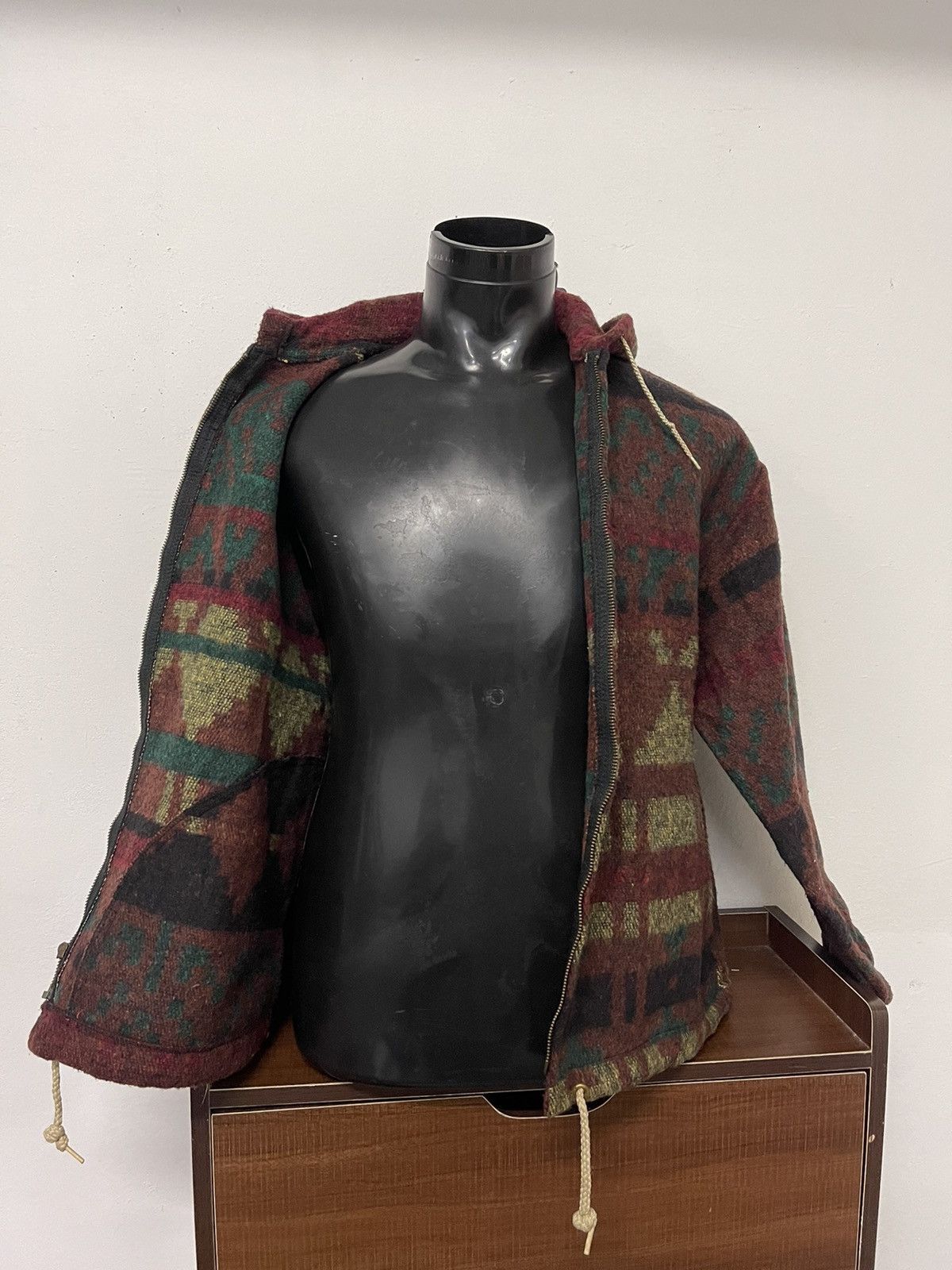 Aztech Mountain Asap rocky outfit design aztec Navajo Vintage Wool Hoodies Size US M / EU 48-50 / 2 - 6 Thumbnail