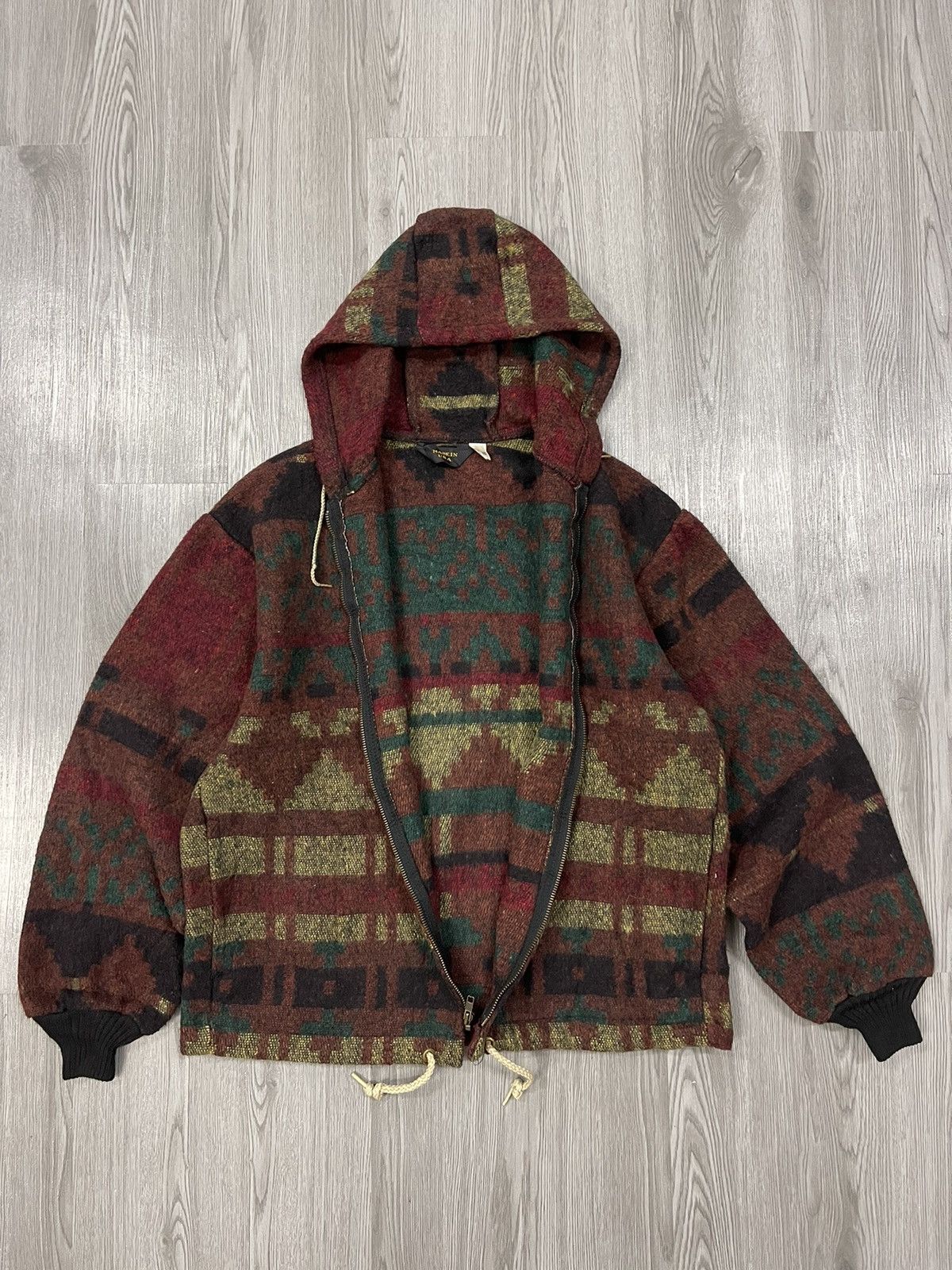 Aztech Mountain Asap rocky outfit design aztec Navajo Vintage Wool Hoodies Size US M / EU 48-50 / 2 - 2 Thumbnail