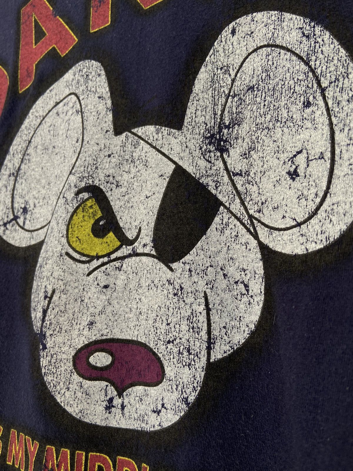 Cartoon Network Danger Mouse T-Shirt Big Printed Graphic in Front Size US M / EU 48-50 / 2 - 12 Thumbnail