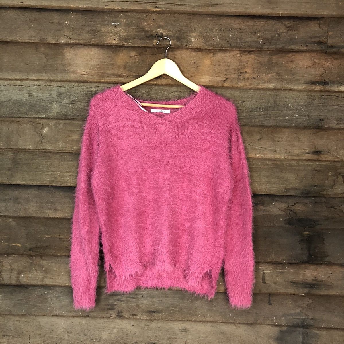 Homespun Knitwear × Japanese Brand Khalita Shag Shaggy soft Fur Mohair Knitwear #7032 Size US M / EU 48-50 / 2 - 1 Thumbnail