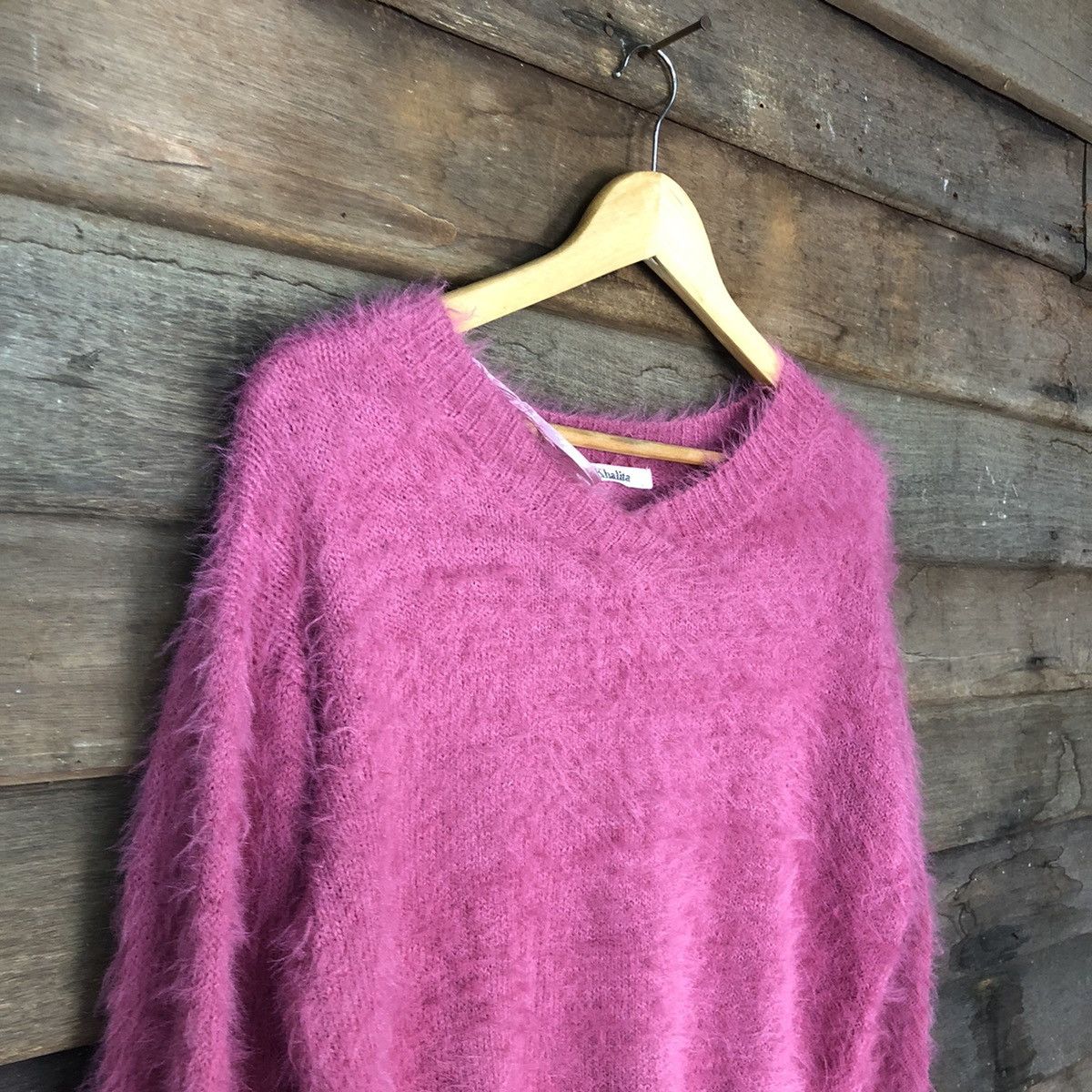 Homespun Knitwear × Japanese Brand Khalita Shag Shaggy soft Fur Mohair Knitwear #7032 Size US M / EU 48-50 / 2 - 6 Thumbnail
