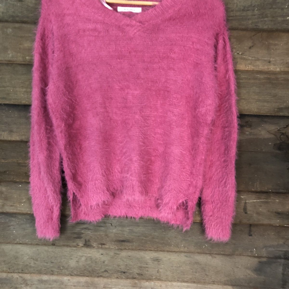 Homespun Knitwear × Japanese Brand Khalita Shag Shaggy soft Fur Mohair Knitwear #7032 Size US M / EU 48-50 / 2 - 3 Thumbnail