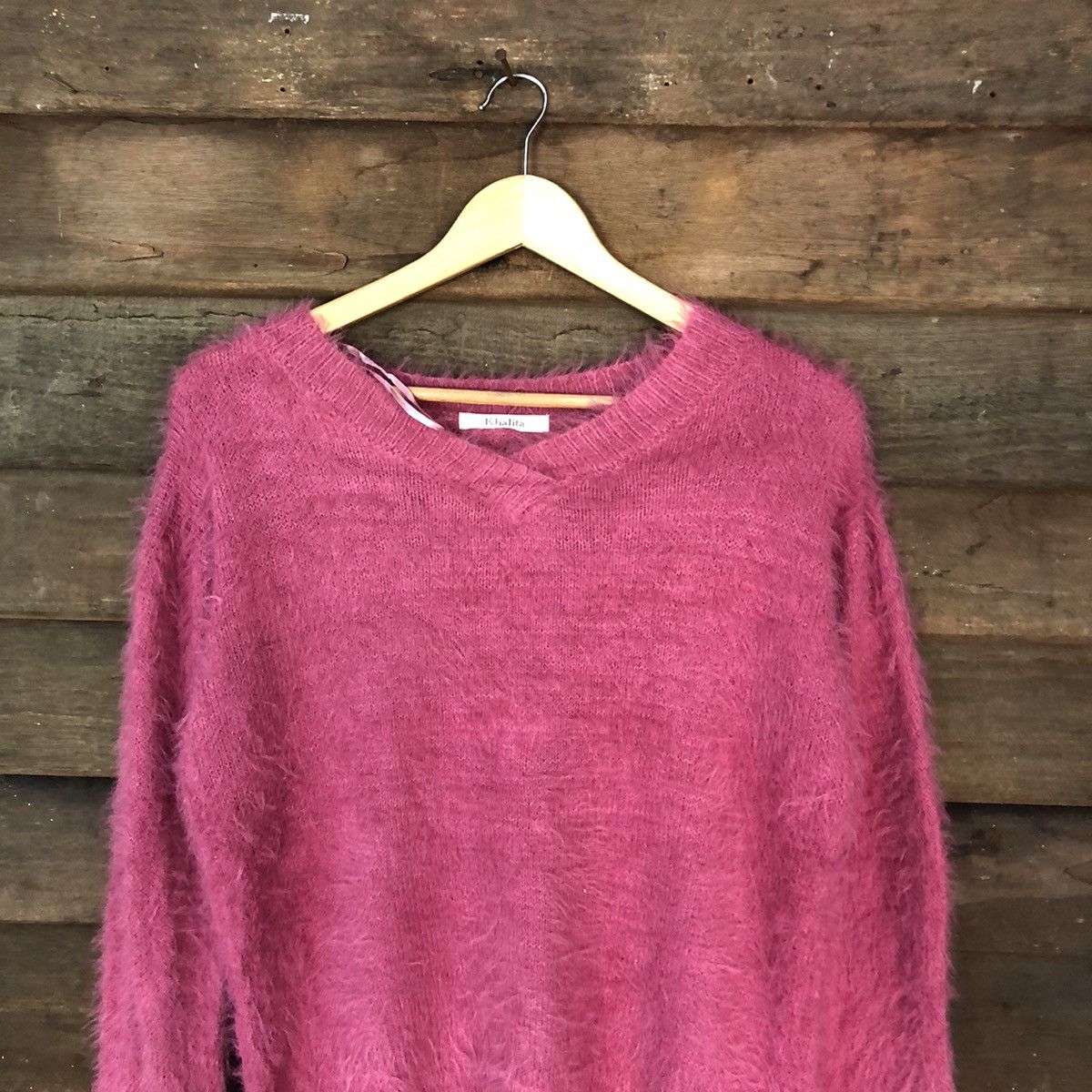 Homespun Knitwear × Japanese Brand Khalita Shag Shaggy soft Fur Mohair Knitwear #7032 Size US M / EU 48-50 / 2 - 2 Thumbnail