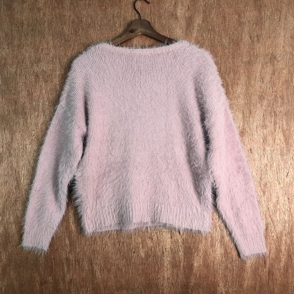 Homespun Knitwear × Japanese Brand DLL INGNI Purple Mohair shag shaggy fur Knitwear #c234 Size M / US 6-8 / IT 42-44 - 10 Thumbnail