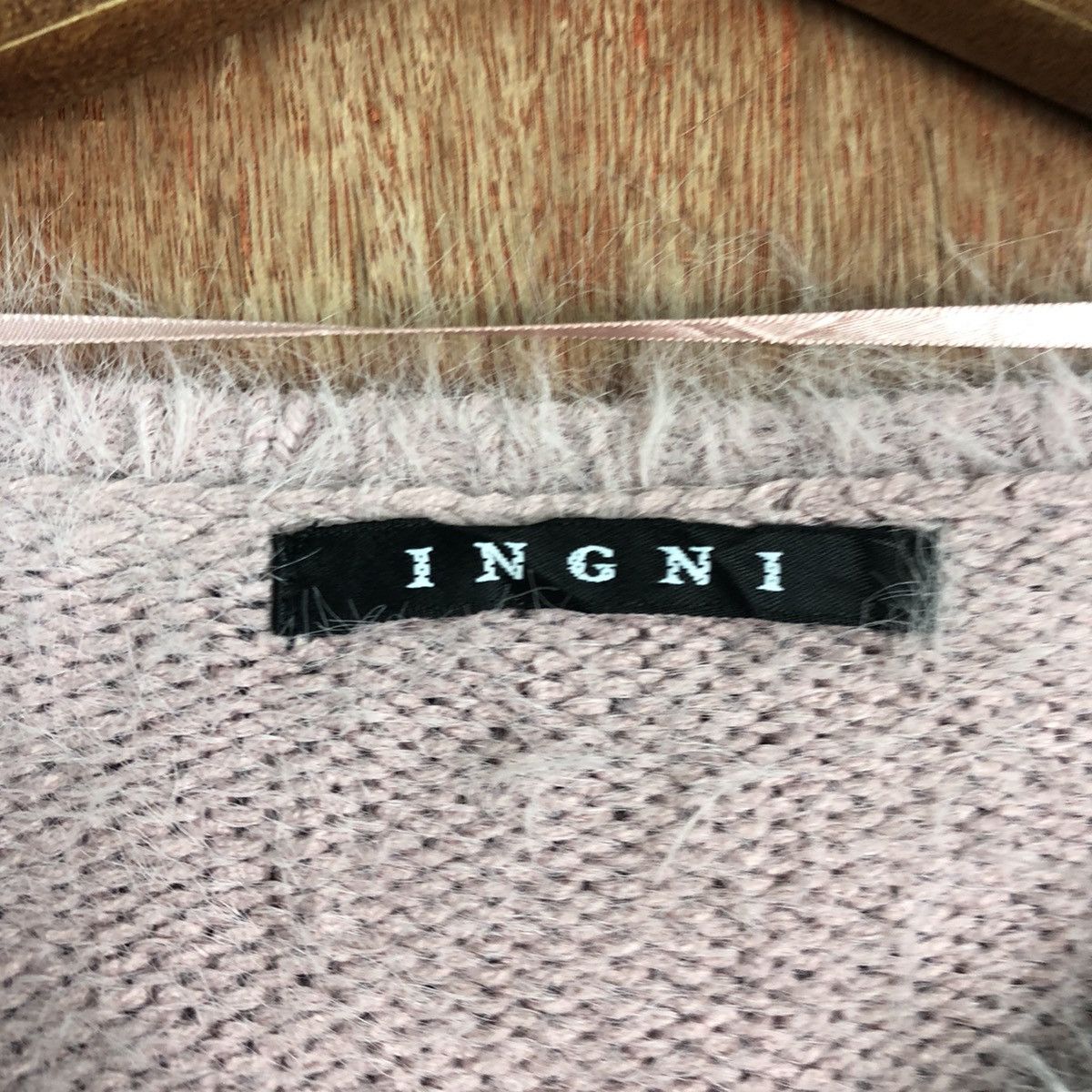 Homespun Knitwear × Japanese Brand DLL INGNI Purple Mohair shag shaggy fur Knitwear #c234 Size M / US 6-8 / IT 42-44 - 9 Thumbnail