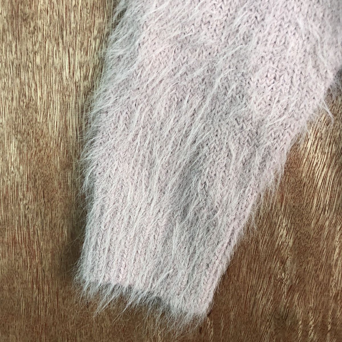 Homespun Knitwear × Japanese Brand DLL INGNI Purple Mohair shag shaggy fur Knitwear #c234 Size M / US 6-8 / IT 42-44 - 6 Thumbnail