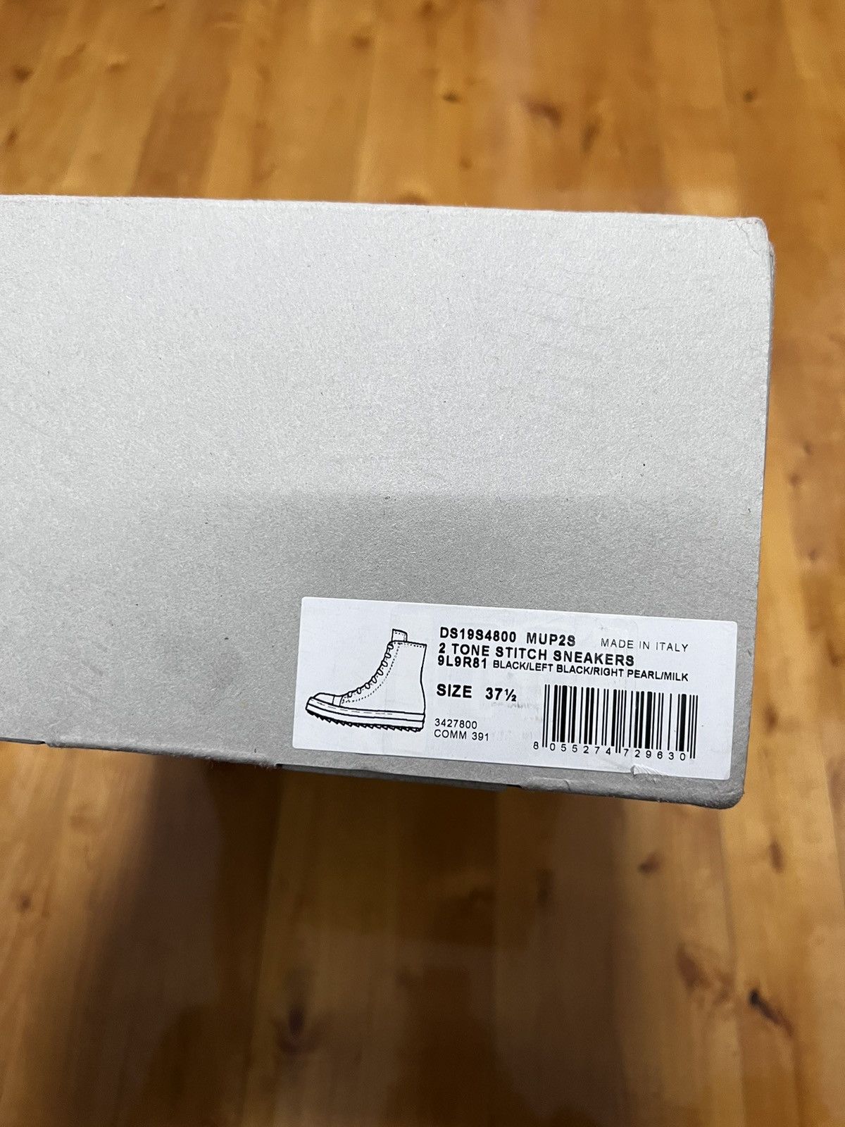 Rick Owens Drkshdw Rick owens drkshdw ss19 ramones high top sneakers Size US 7.5 / IT 37.5 - 12 Thumbnail