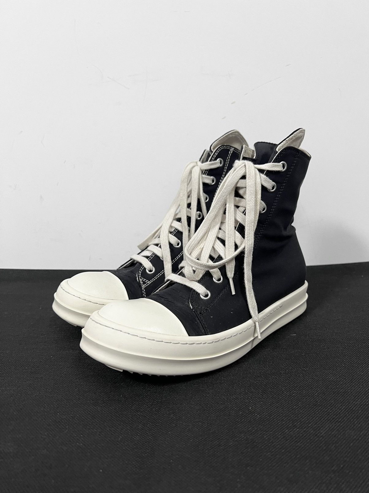 Rick Owens Drkshdw Rick owens drkshdw ss19 ramones high top sneakers Size US 7.5 / IT 37.5 - 1 Thumbnail