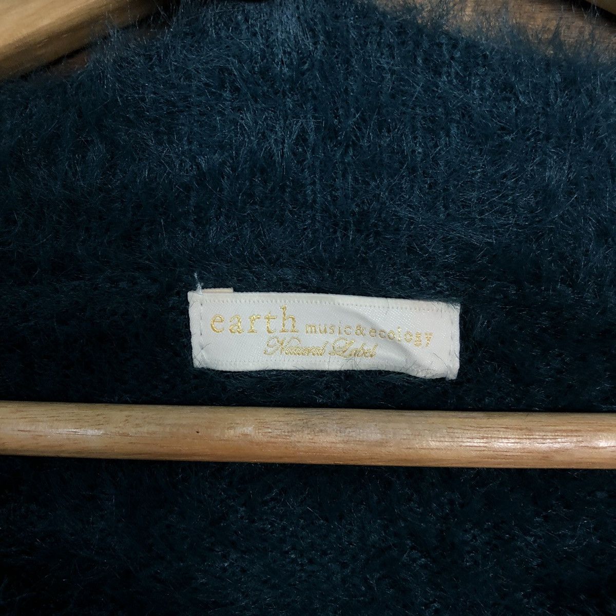 Homespun Knitwear × Japanese Brand × Vintage Earth Music Economy Shag Shaggy Fur Mohair Knitwear #7030 Size L / US 10 / IT 46 - 7 Thumbnail