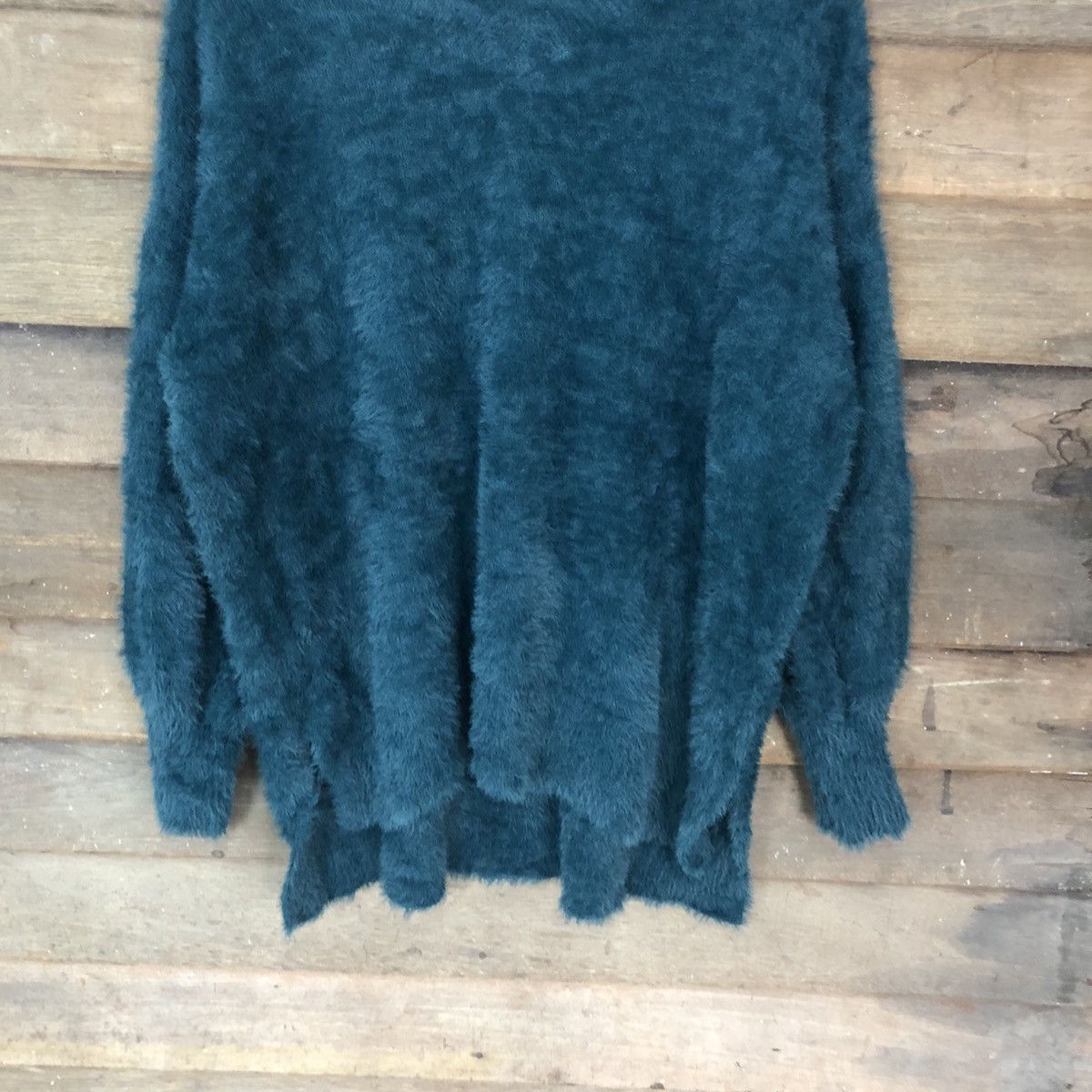 Homespun Knitwear × Japanese Brand × Vintage Earth Music Economy Shag Shaggy Fur Mohair Knitwear #7030 Size L / US 10 / IT 46 - 3 Thumbnail