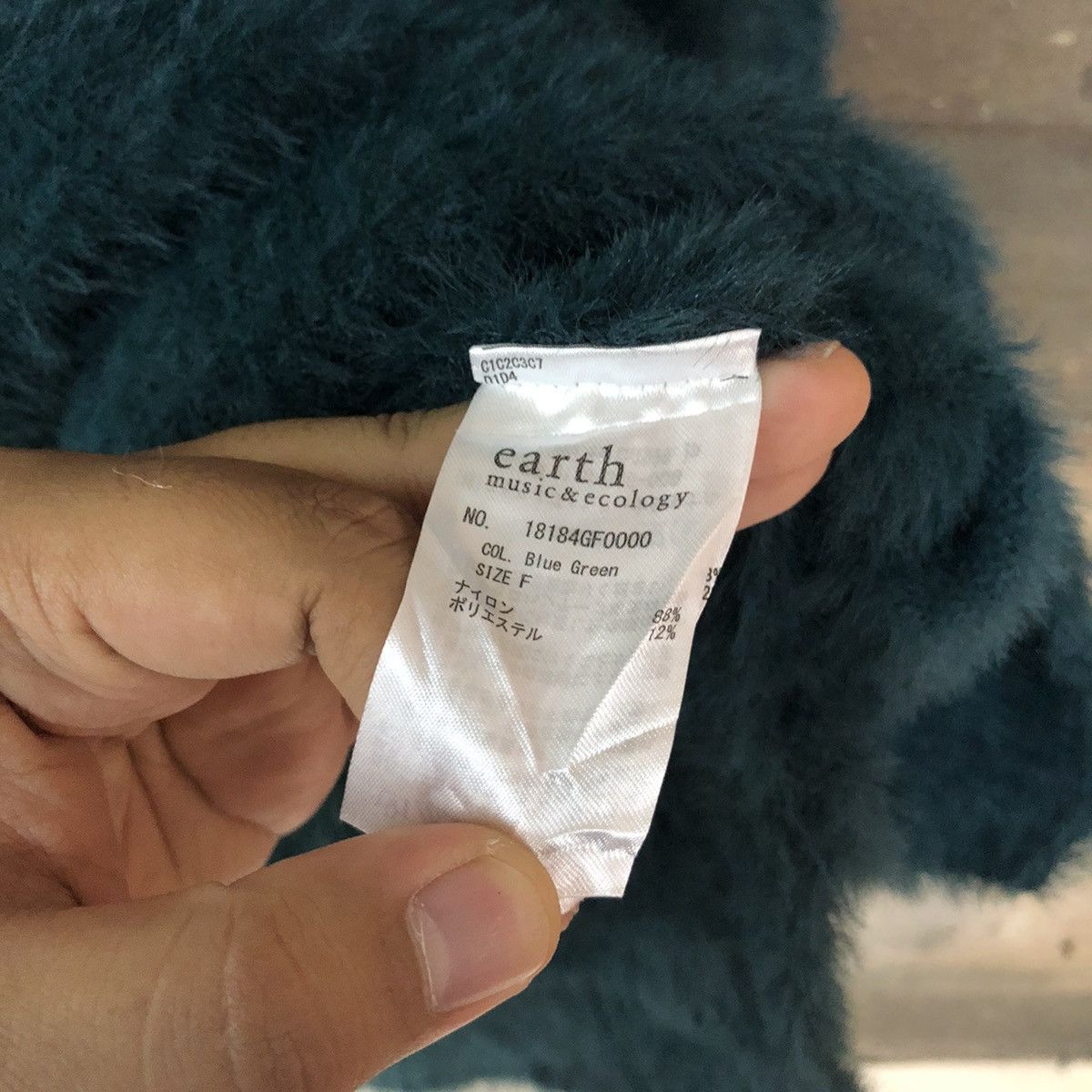 Homespun Knitwear × Japanese Brand × Vintage Earth Music Economy Shag Shaggy Fur Mohair Knitwear #7030 Size L / US 10 / IT 46 - 8 Thumbnail