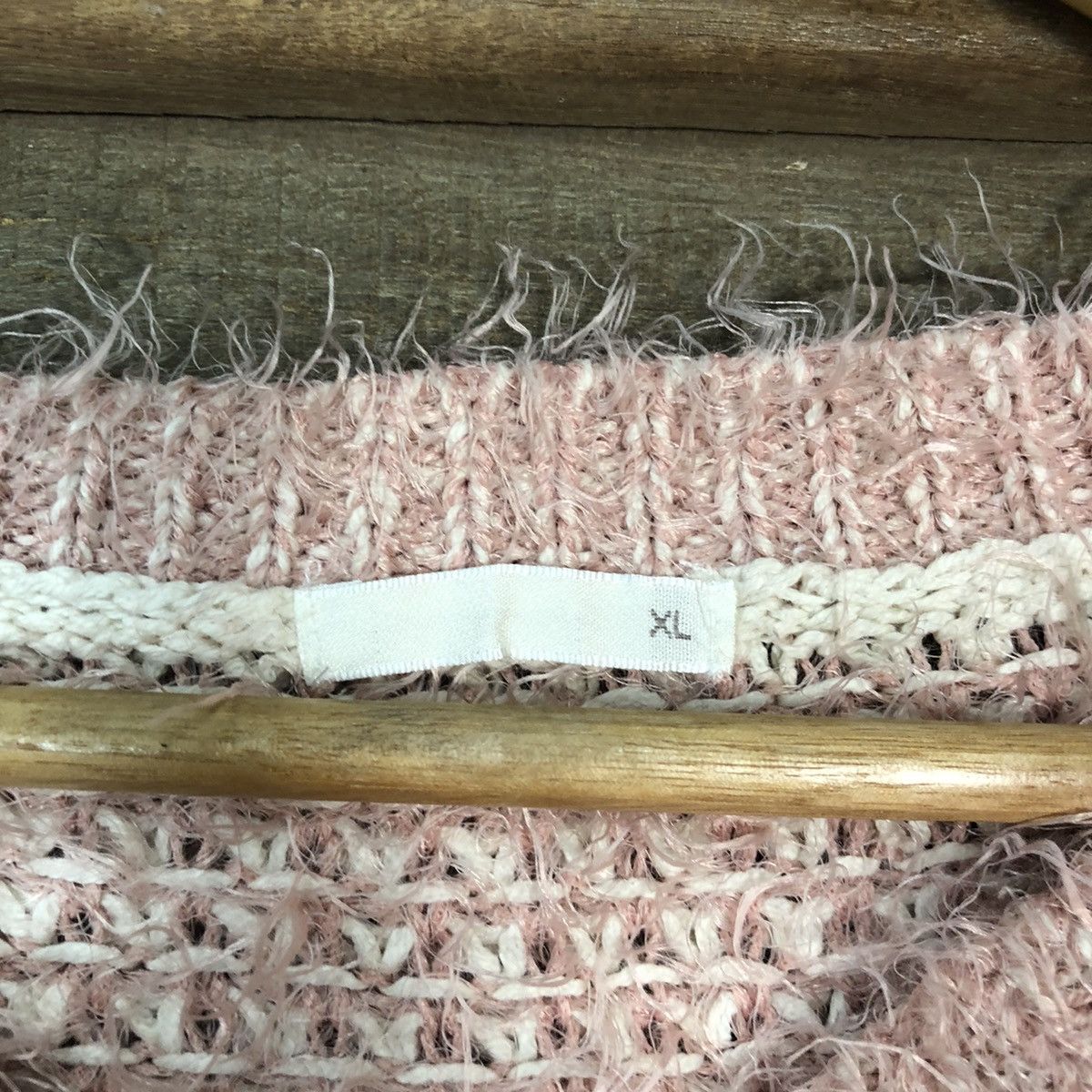 Homespun Knitwear GU Pink Shag Shaggy Fur Mohair Knitwear #6959 Size L / US 10 / IT 46 - 6 Thumbnail