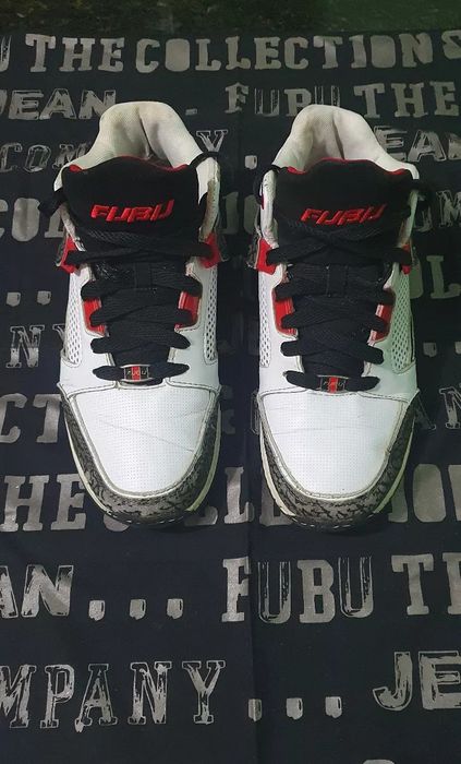 Vintage Fubu Synthetic Sneakers Basketball Shoes Hi-Low Top Size 7