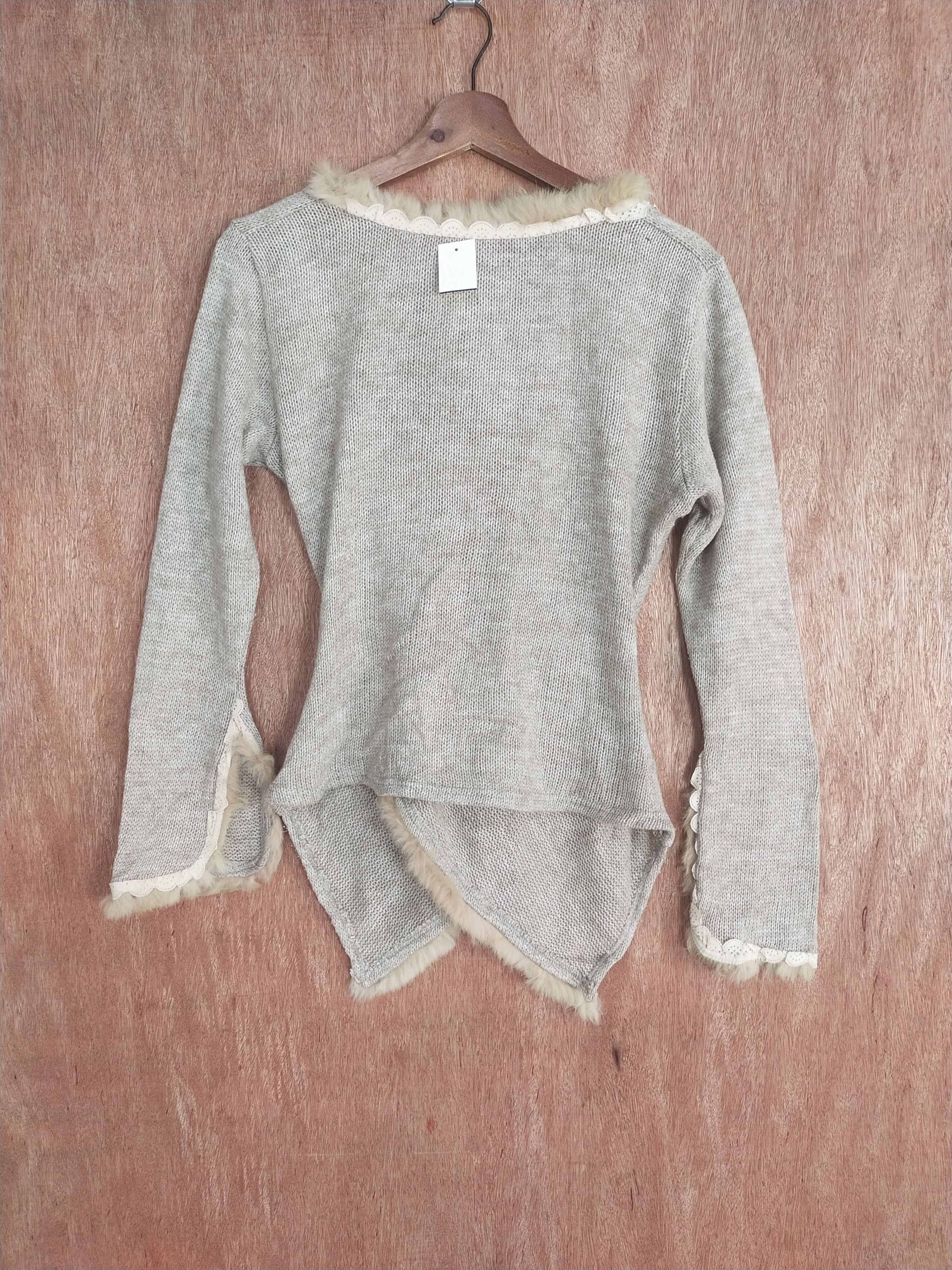 Homespun Knitwear × Japanese Brand Every Time gray cardigan mohair fur knitwear #S006 Size S / US 4 / IT 40 - 10 Thumbnail