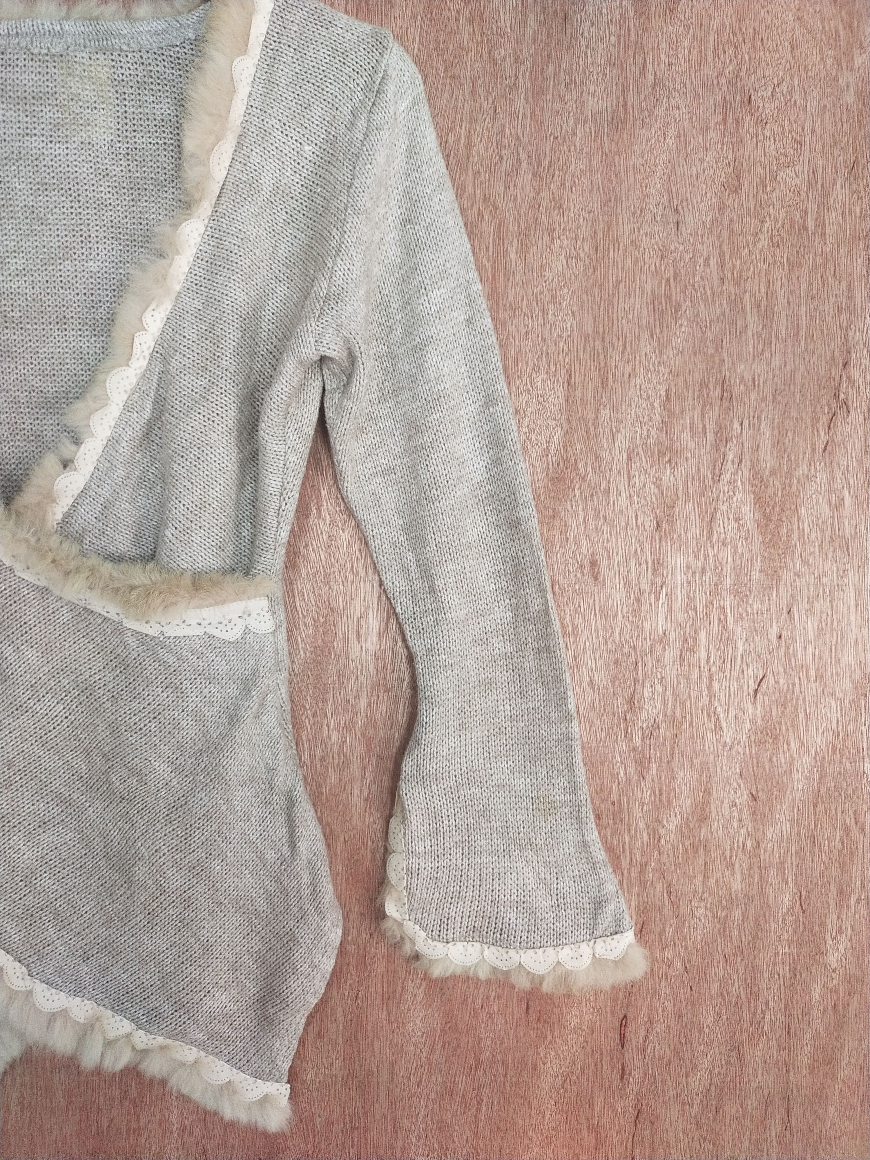 Homespun Knitwear × Japanese Brand Every Time gray cardigan mohair fur knitwear #S006 Size S / US 4 / IT 40 - 5 Thumbnail