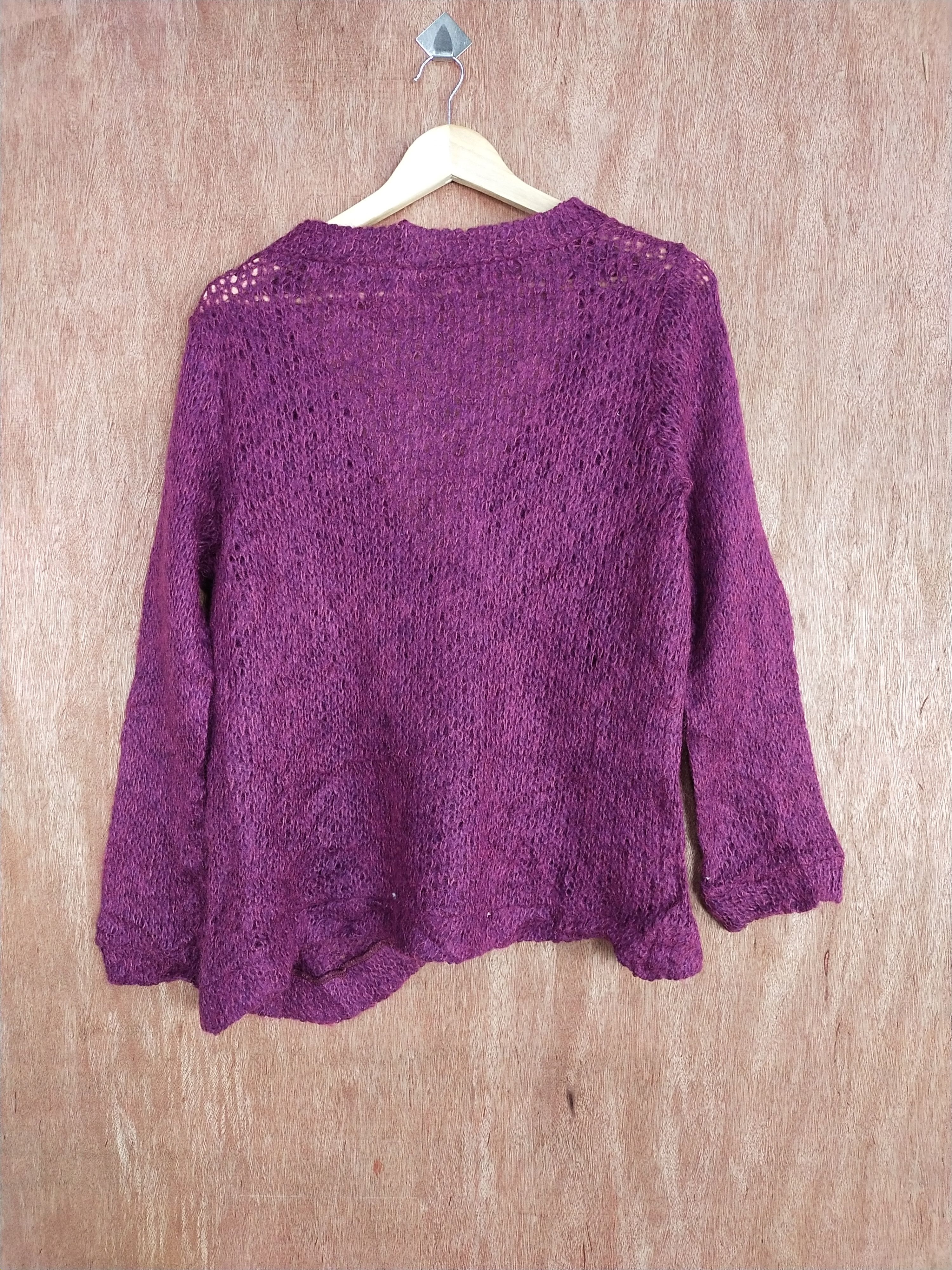 Homespun Knitwear × Japanese Brand Alail Laila Ilail cardigan mohair shaggy knitwear #S150 Size US M / EU 48-50 / 2 - 8 Thumbnail