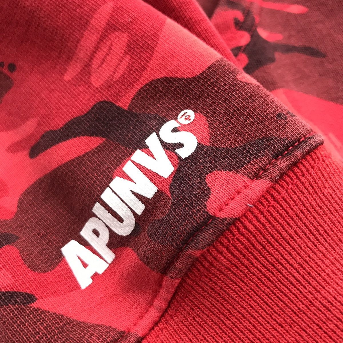 Aape Aape by Bathing Ape 2013 Red Camouflage CNY Hoodie Zipper Size US M / EU 48-50 / 2 - 11 Thumbnail
