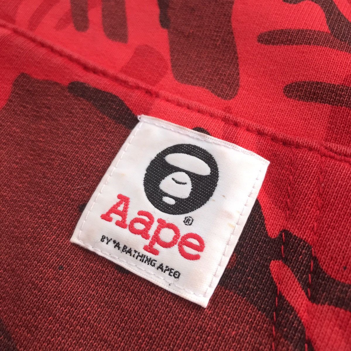 Aape Aape by Bathing Ape 2013 Red Camouflage CNY Hoodie Zipper Size US M / EU 48-50 / 2 - 8 Thumbnail