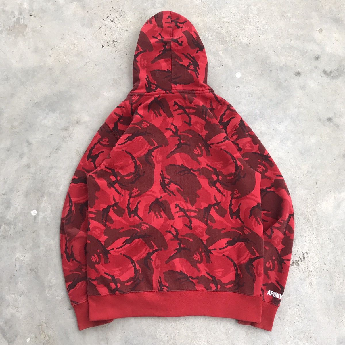 Aape Aape by Bathing Ape 2013 Red Camouflage CNY Hoodie Zipper Size US M / EU 48-50 / 2 - 2 Thumbnail