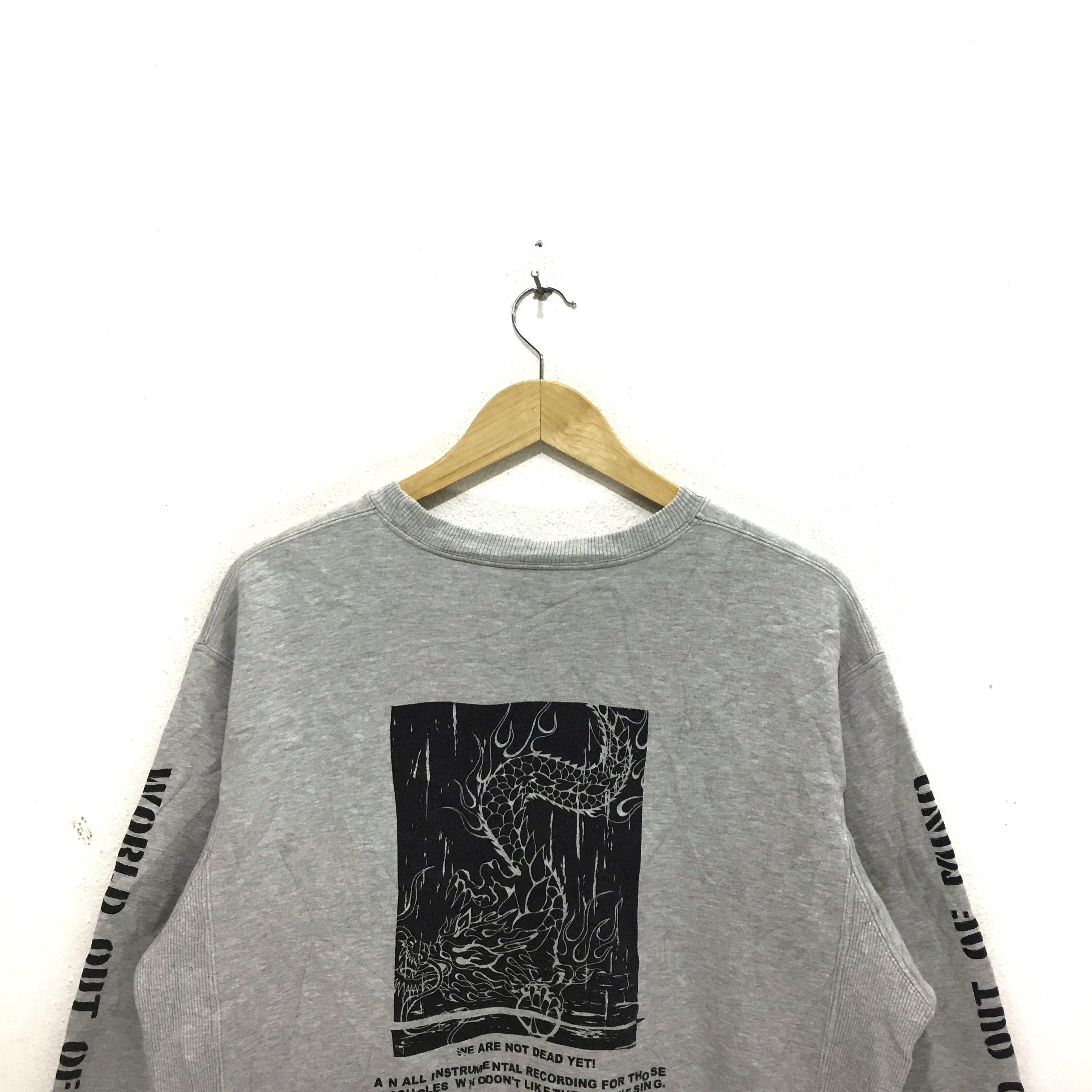 Vintage Vtg Dig Deep UNDER CERCLE Sweatshirt Gray Dragon Sweater Size US L / EU 52-54 / 3 - 7 Thumbnail