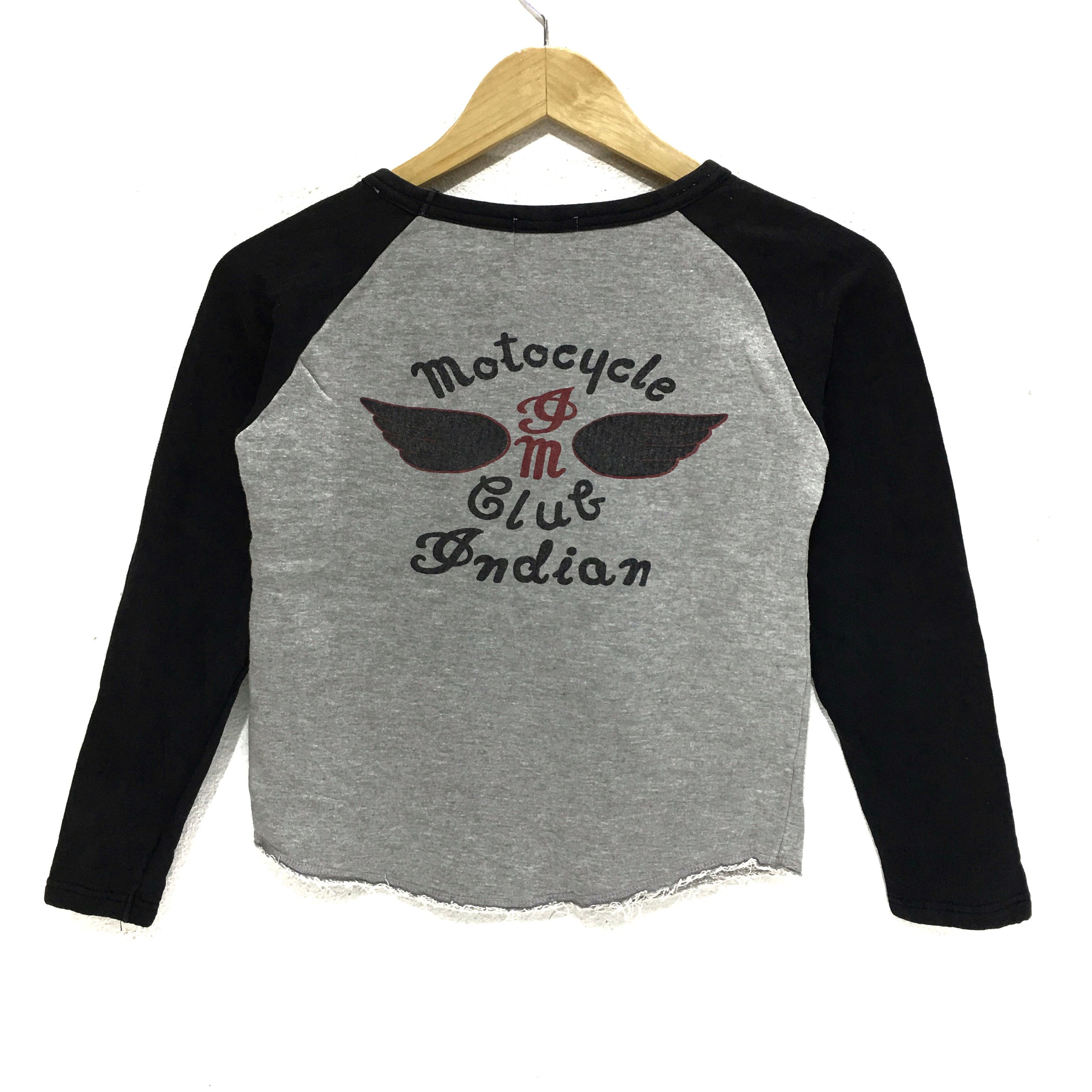 Indian Motorcycle × Vintage Vtg INDIAN MOTORCYCLE VANDERGRIFT Sweatshirt Toyo Sweater Size XS / US 0-2 / IT 36-38 - 6 Thumbnail