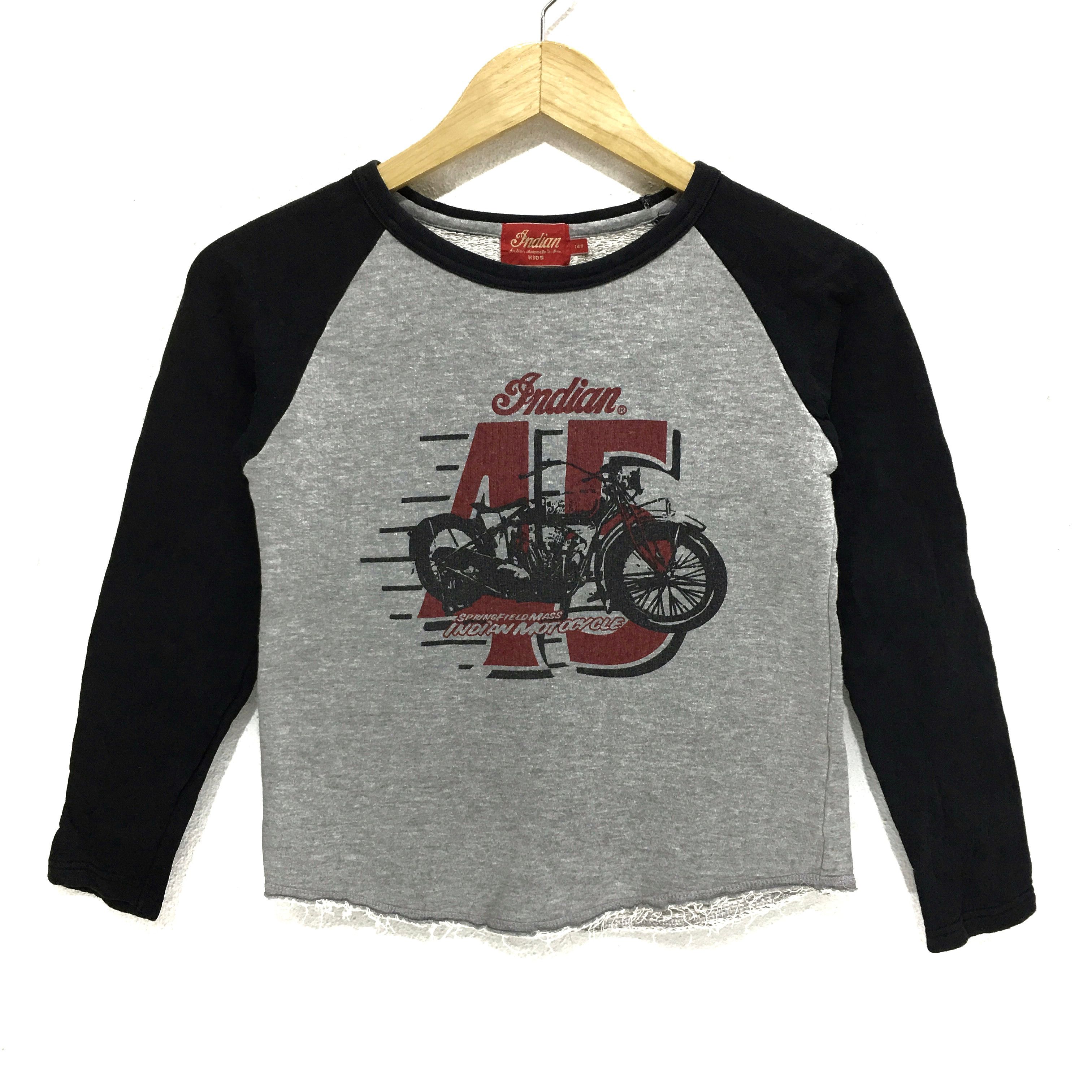 Vtg INDIAN MOTORCYCLE VANDERGRIFT Sweatshirt Toyo Sweater