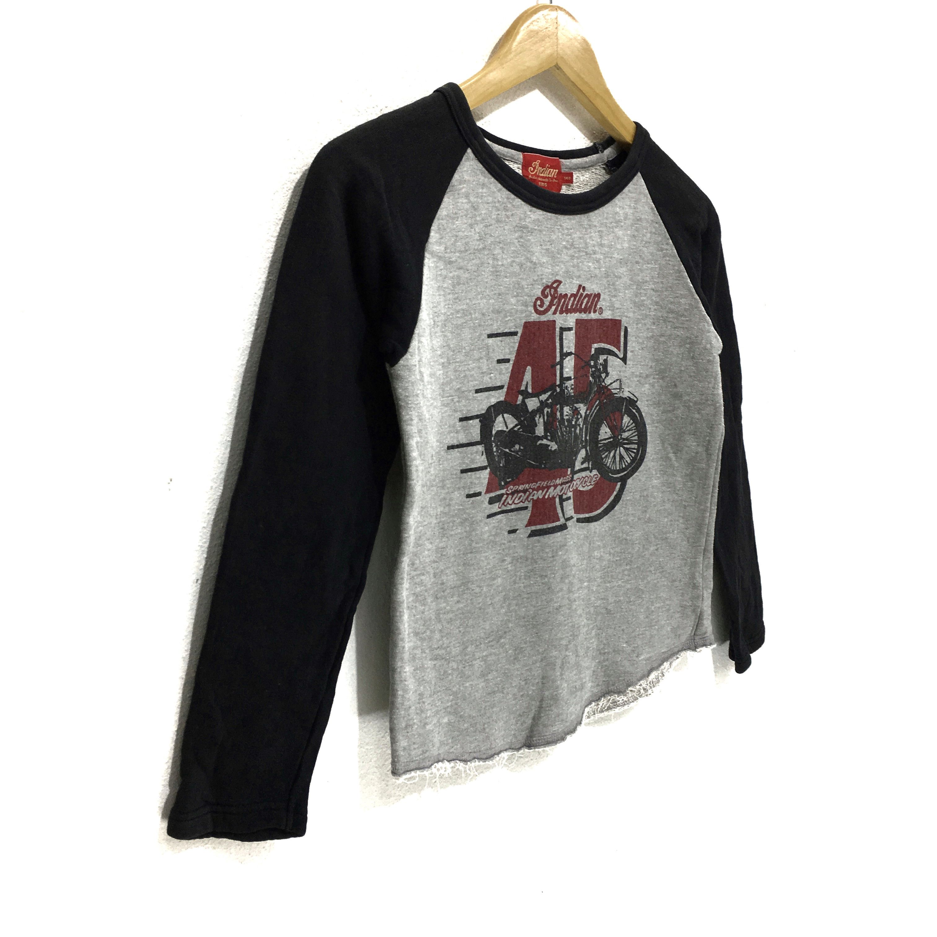 Indian Motorcycle × Vintage Vtg INDIAN MOTORCYCLE VANDERGRIFT Sweatshirt Toyo Sweater Size XS / US 0-2 / IT 36-38 - 3 Thumbnail