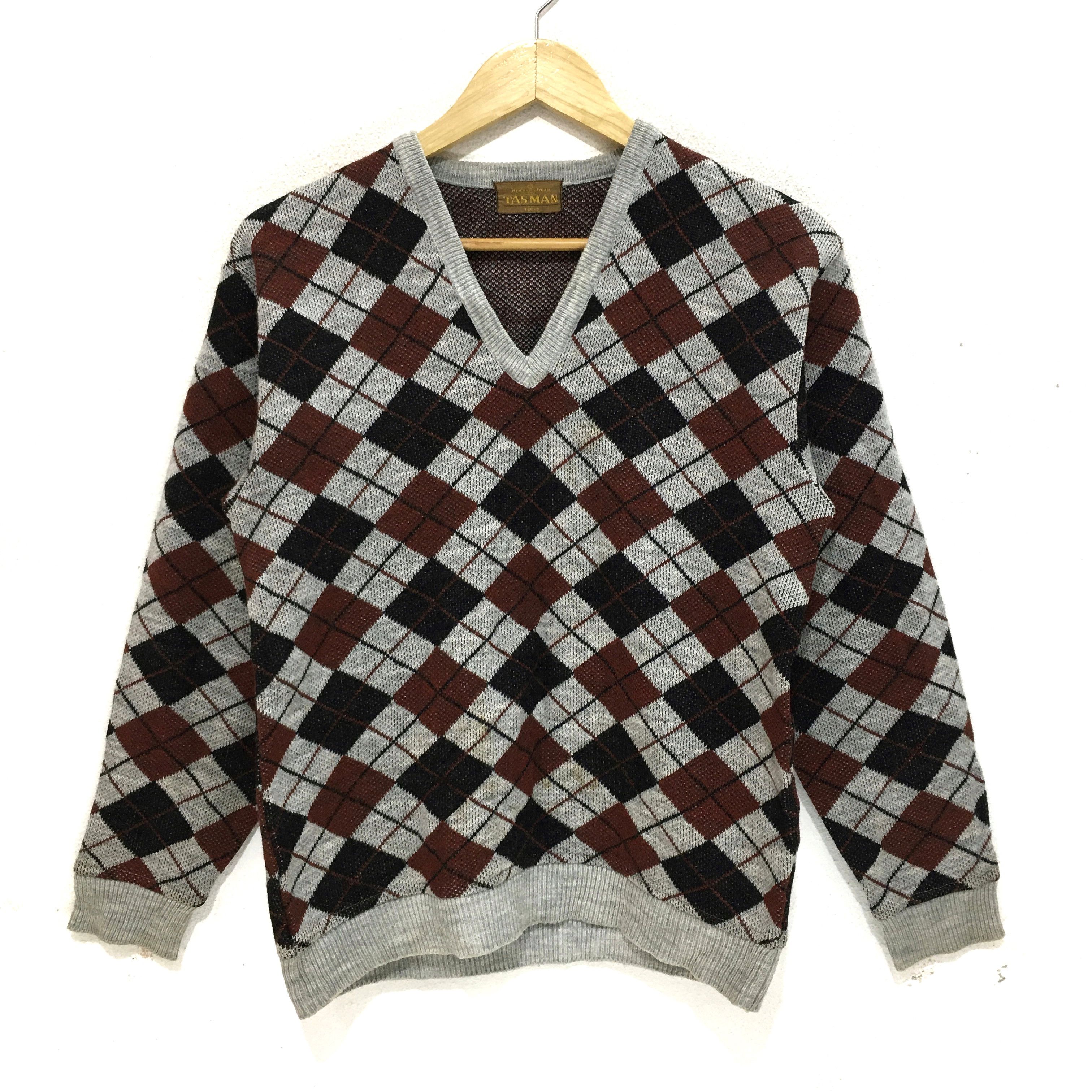 Burberry × Designer × Vintage Burberry Nova Check Sweater