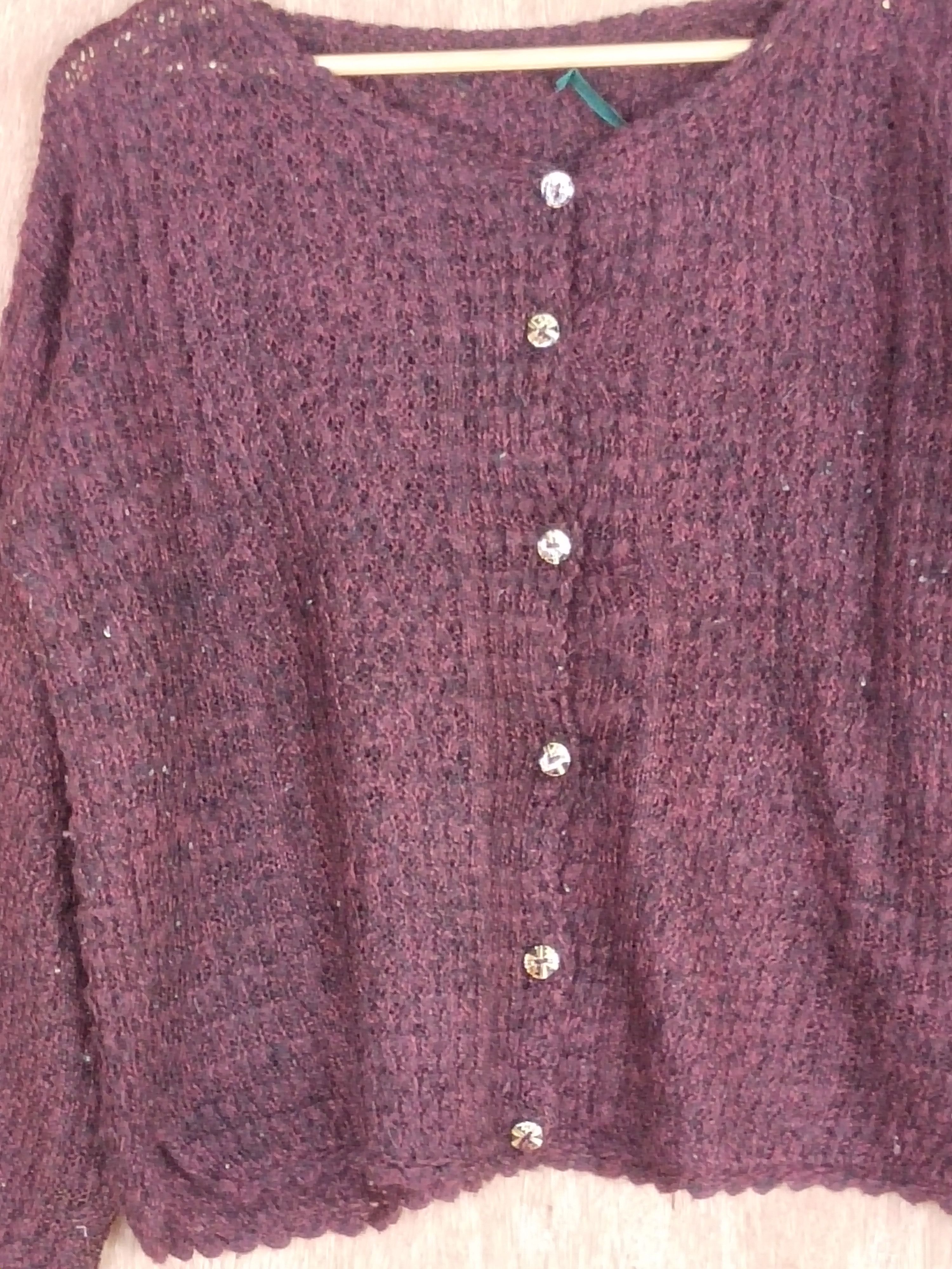 Homespun Knitwear × Japanese Brand Japan Dark purple mohair knitwear #S088 Size M / US 6-8 / IT 42-44 - 5 Thumbnail