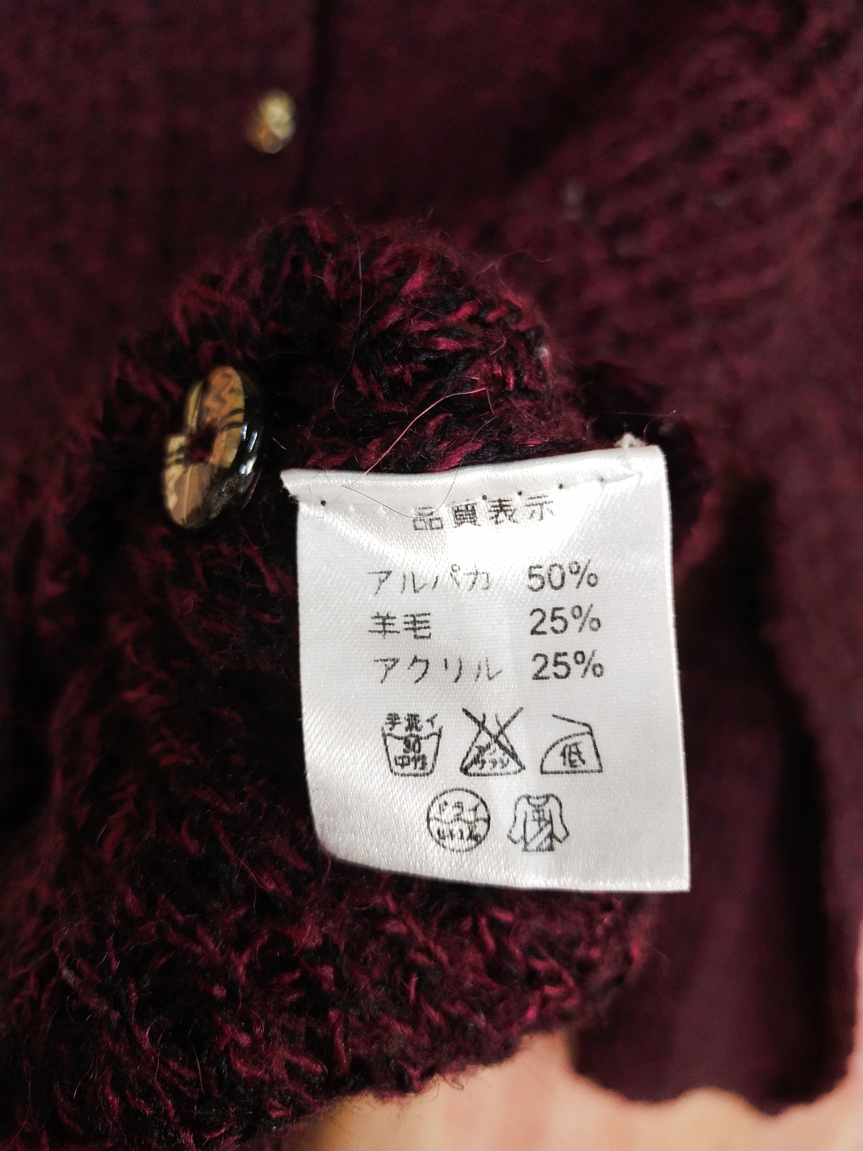 Homespun Knitwear × Japanese Brand Japan Dark purple mohair knitwear #S088 Size M / US 6-8 / IT 42-44 - 6 Thumbnail