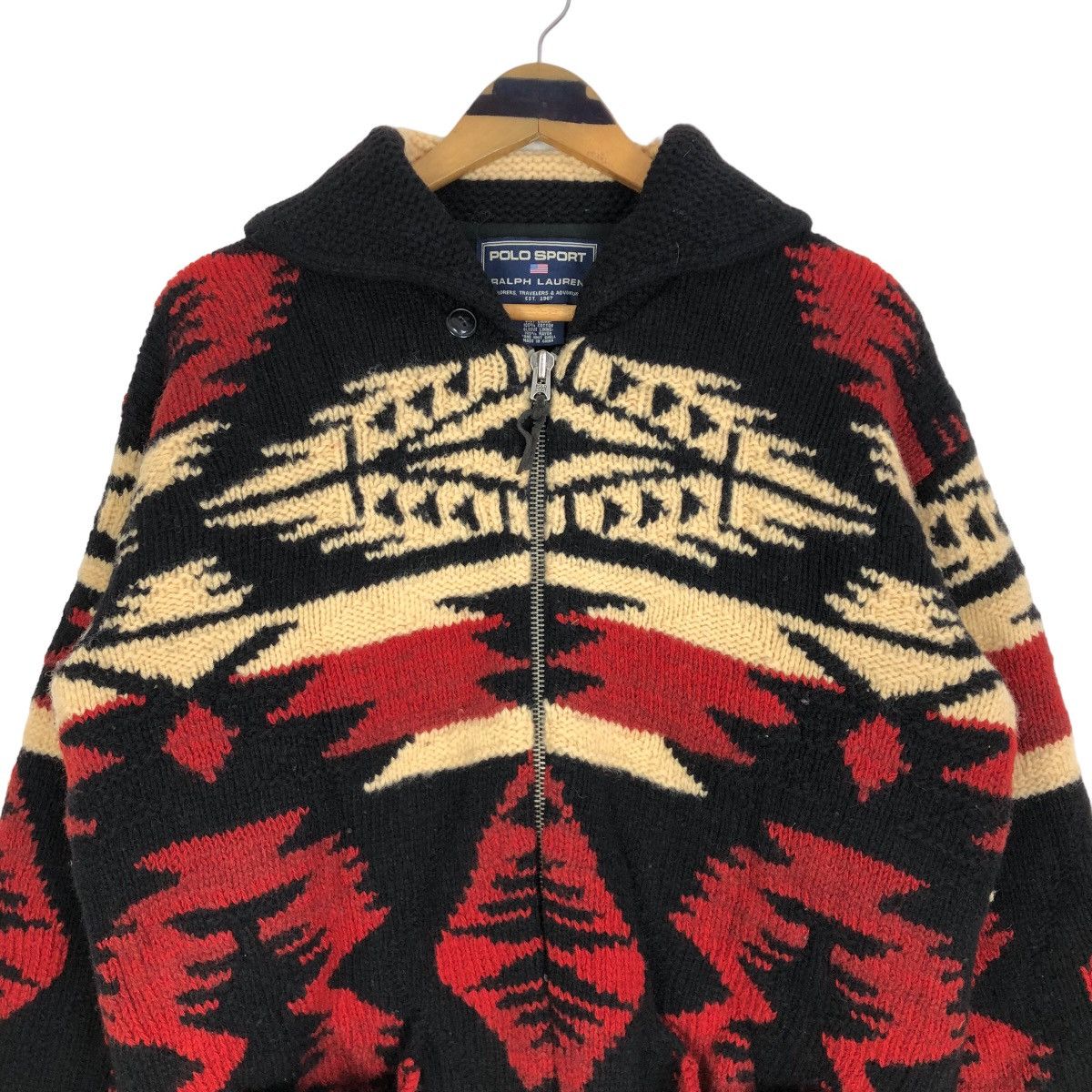Polo Ralph Lauren Vintage Polo Sport Ralph Lauren Navajo Knitted Sweater Size US M / EU 48-50 / 2 - 3 Thumbnail