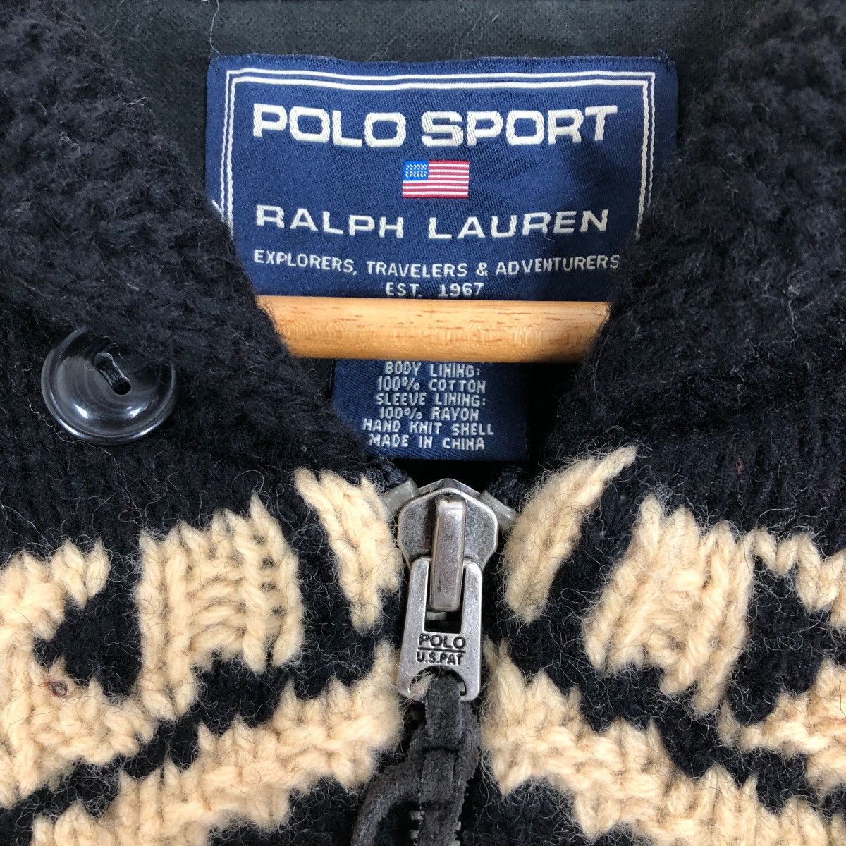 Polo Ralph Lauren Vintage Polo Sport Ralph Lauren Navajo Knitted Sweater Size US M / EU 48-50 / 2 - 7 Thumbnail