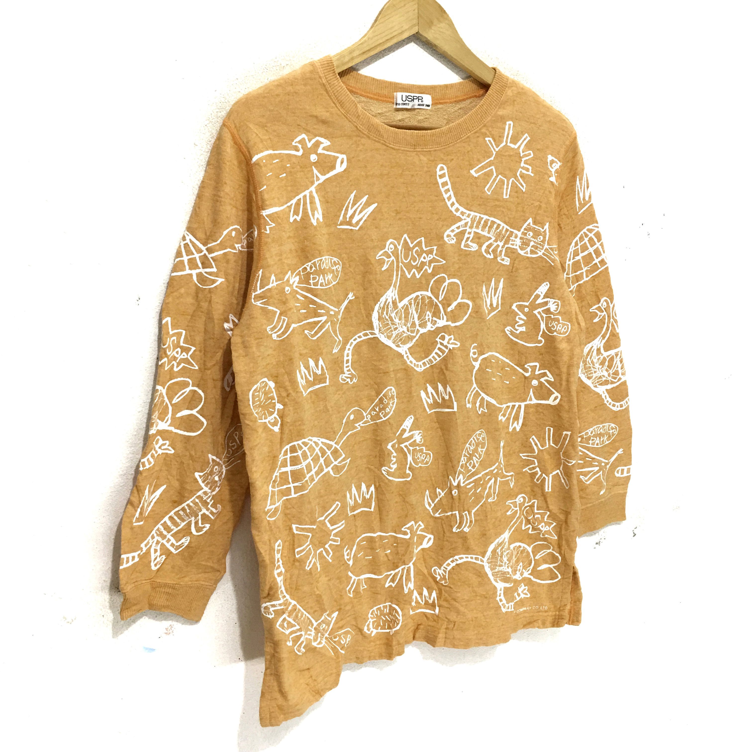 Vintage Vtg United States Paradise Park Sweatshirt USPP Sweater Size M / US 6-8 / IT 42-44 - 3 Thumbnail