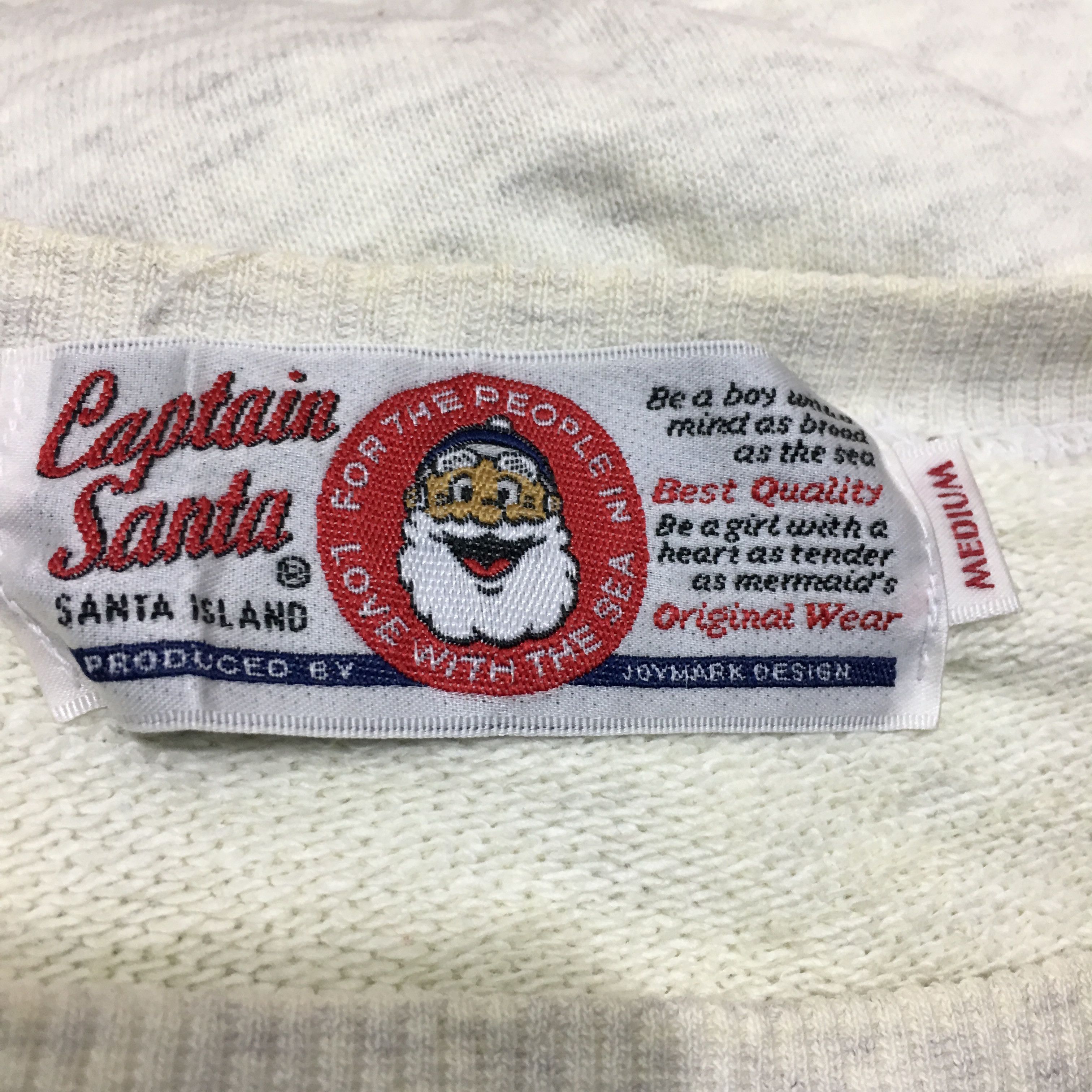 Vintage Vintage CAPTAIN SANTA Sweatshirt Big Logo Pullover Sweater Size M / US 6-8 / IT 42-44 - 9 Thumbnail