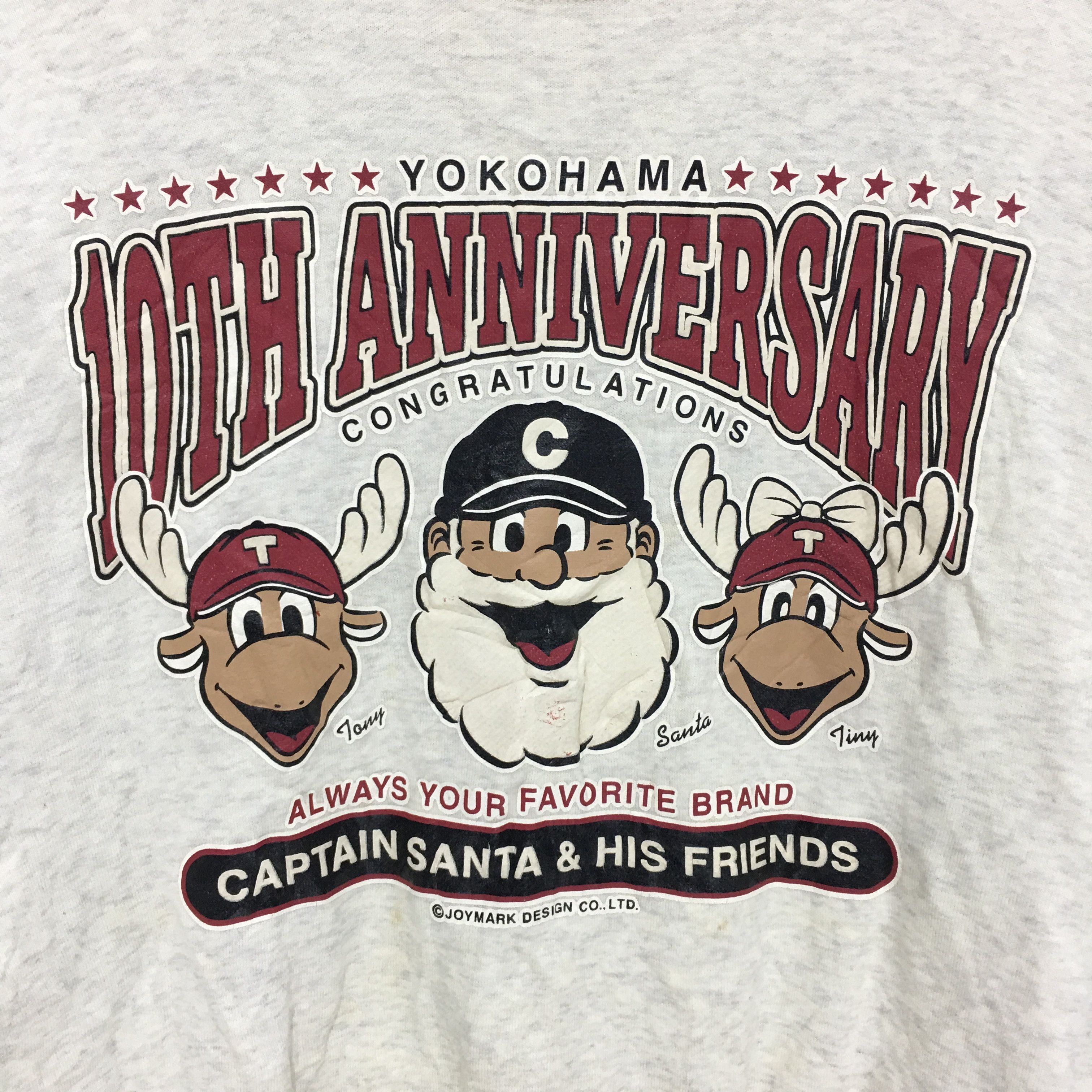 Vintage Vintage CAPTAIN SANTA Sweatshirt Big Logo Pullover Sweater Size M / US 6-8 / IT 42-44 - 5 Thumbnail