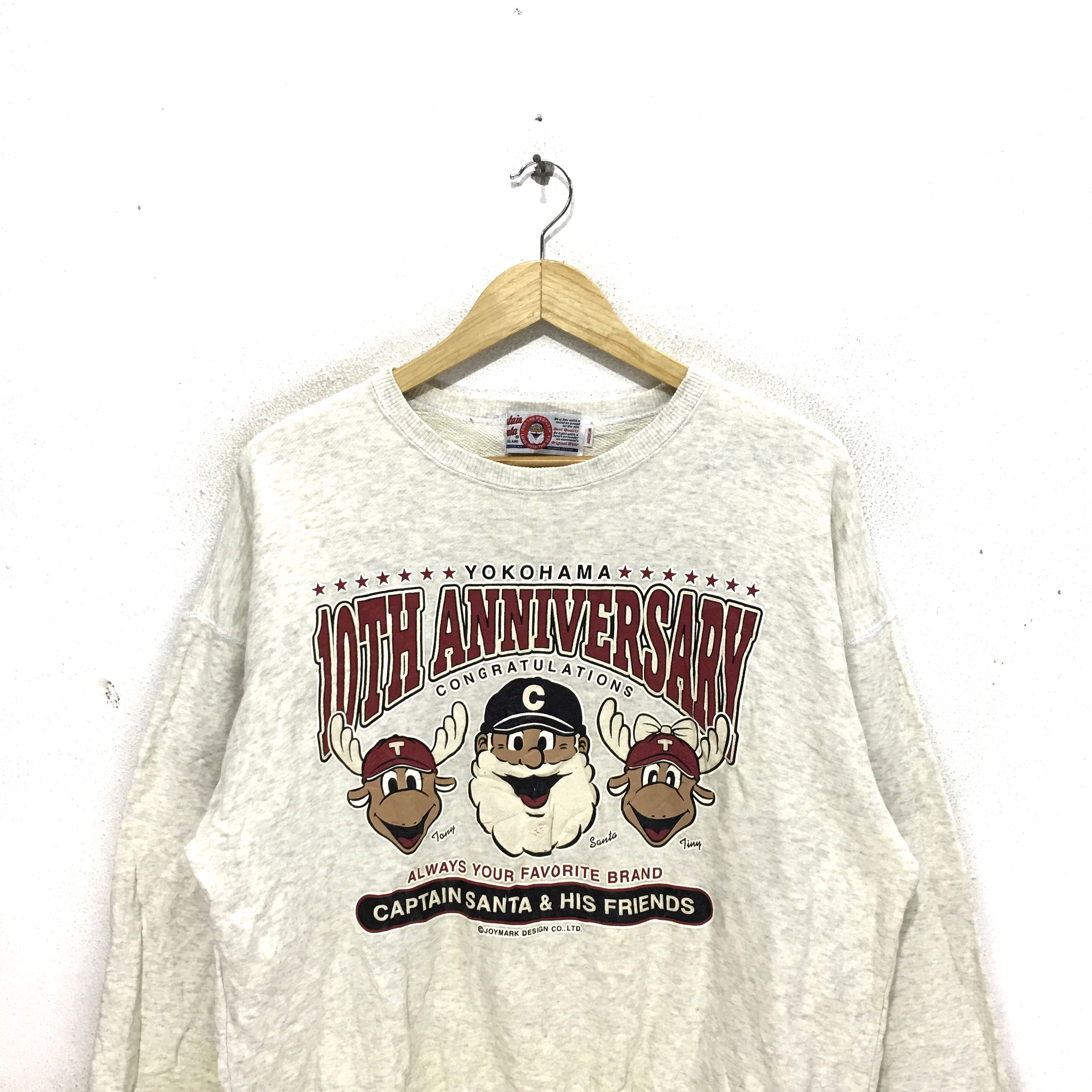 Vintage Vintage CAPTAIN SANTA Sweatshirt Big Logo Pullover Sweater Size M / US 6-8 / IT 42-44 - 2 Thumbnail