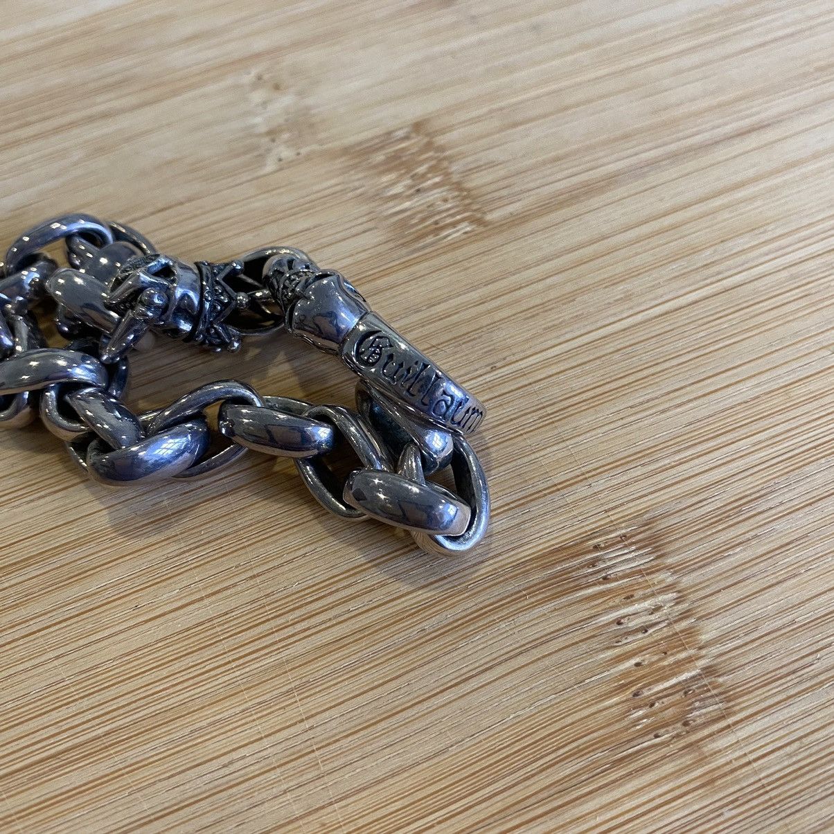 Sterling Silver Onyx Design Studio Guillaume Silver Skull Bracelet Size ONE SIZE - 5 Thumbnail